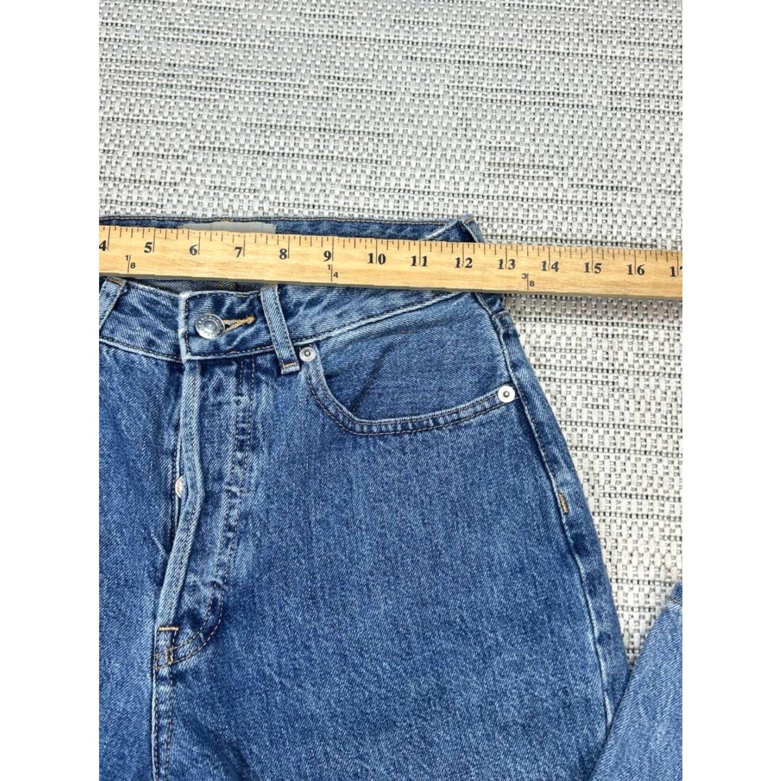 Everlane Everlane The Curvy 90s Cheeky Straight Crop Jeans Womens 26 Blue High Rise 24x26 Size 26" / US 2 / IT 38 - 3 Thumbnail