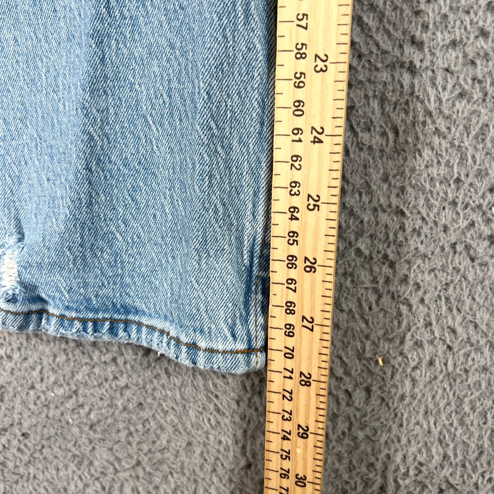 Abercrombie & Fitch Abercrombie & Fitch The 90s Straight Mid Rise Blue Denim Jeans Women 00 Size 24" / US 00 / IT 34 - 3 Thumbnail