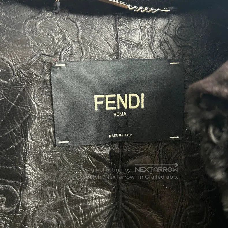 Fendi Fendi Black Mink Fur Collar Coat. Size US S / EU 44-46 / 1 - 3 Thumbnail