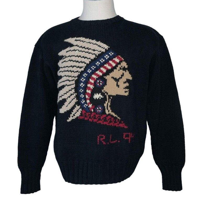 Polo Ralph Lauren Vintage Polo Ralph Lauren Indian Head Sweater Knit XL Size US XL / EU 56 / 4 - 24 Thumbnail