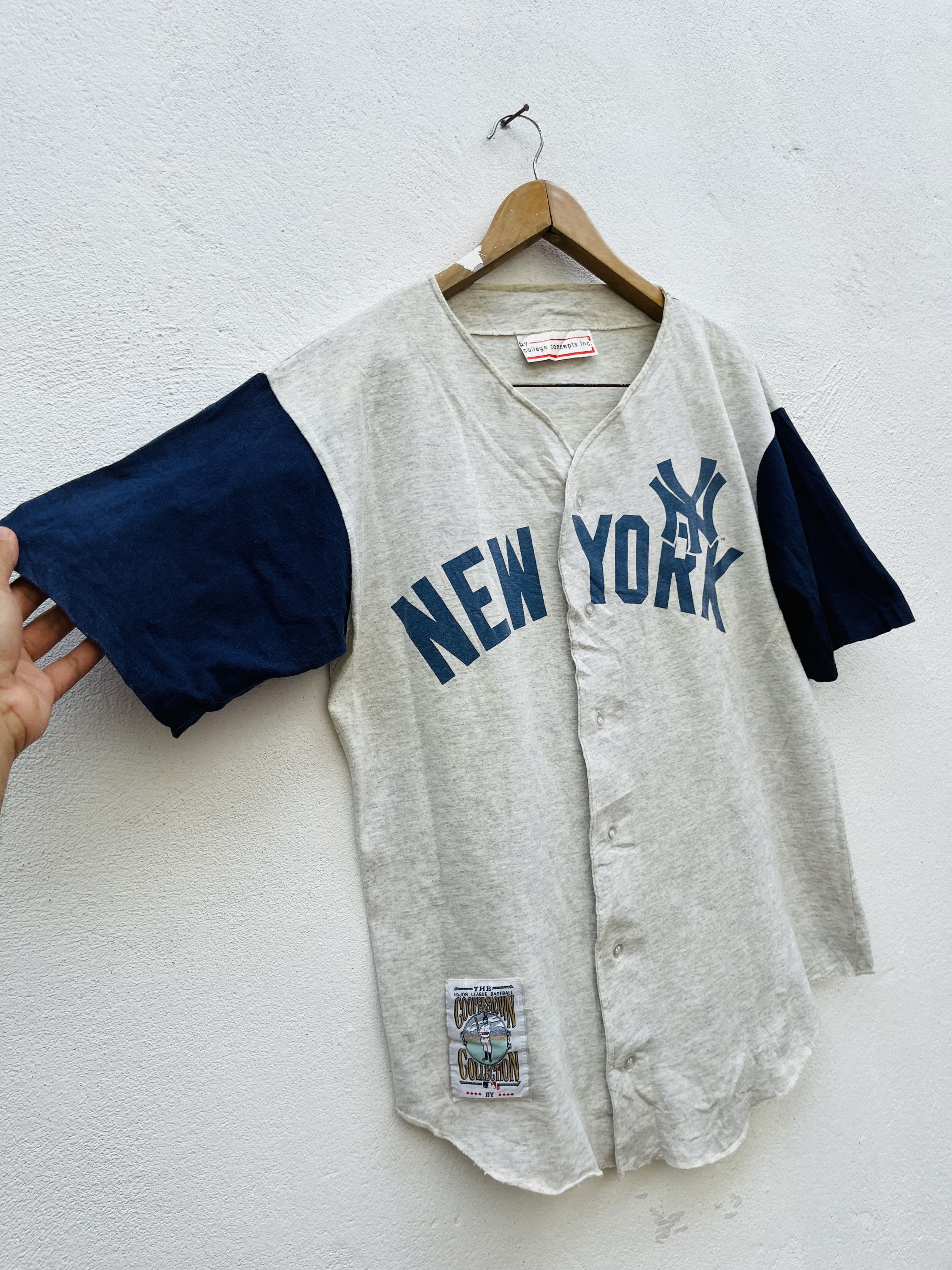 NBA × Vintage Vintage New York NBA Baseball Cooperstown Collection Shirt Size US L / EU 52-54 / 3 - 4 Thumbnail