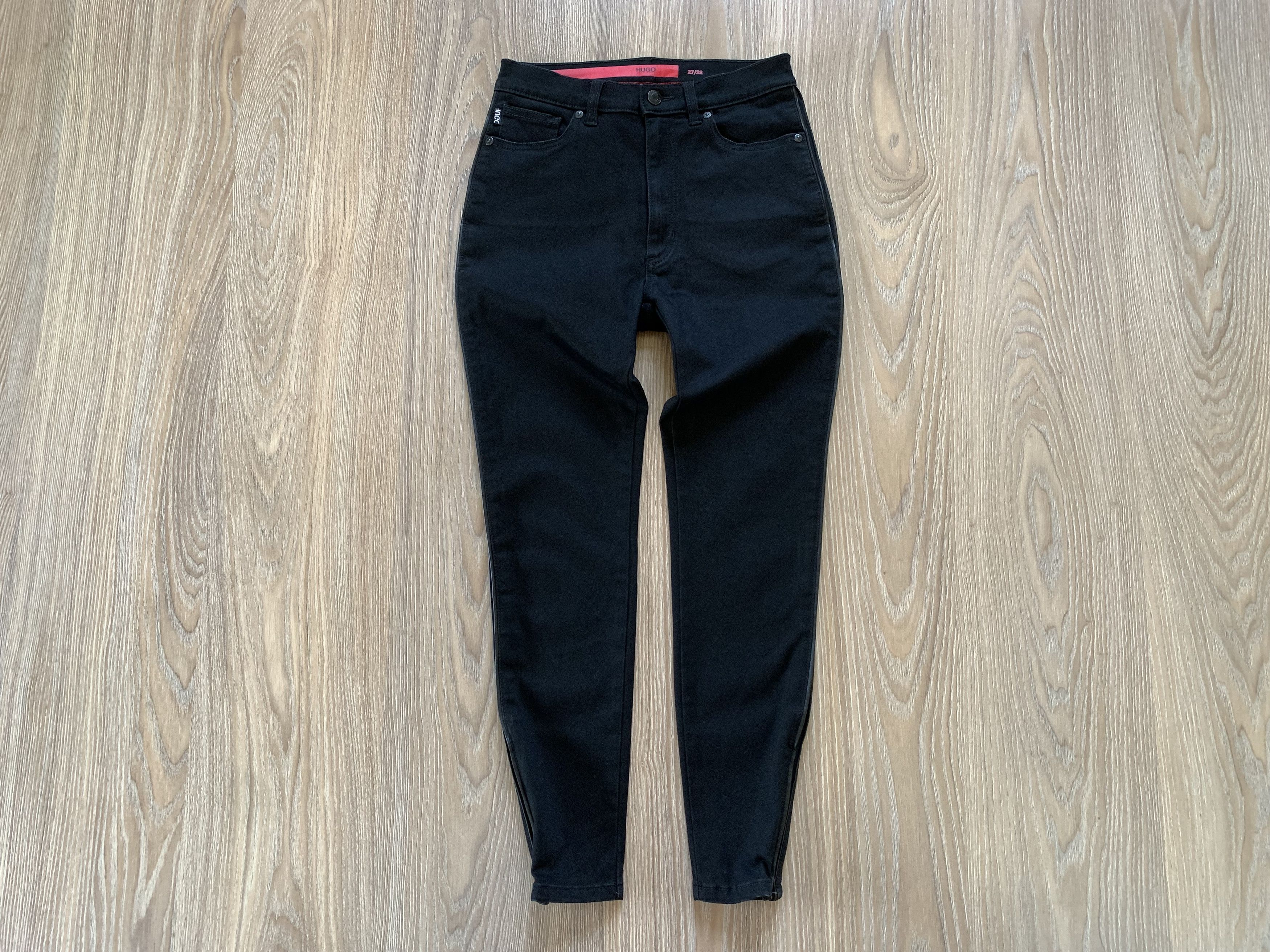 Hugo Boss Womens Hugo Boss Lou Black Skinny High Rise Jeans Size 27" / US 4 / IT 40 - 2 Thumbnail