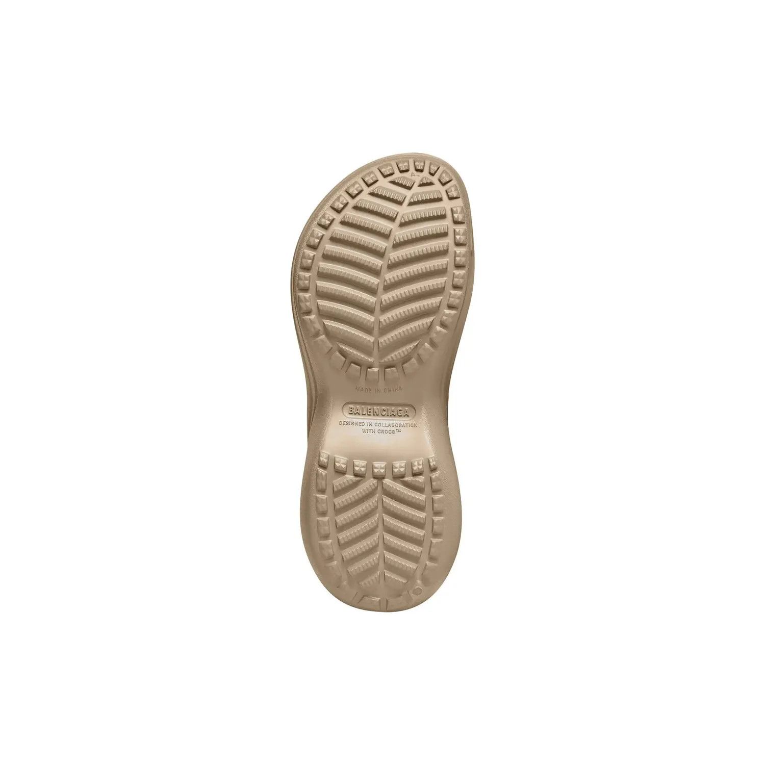 Balenciaga × Crocs o1s1wg110325 Pool Crocs™ Slides Sandals in Beige Size US 7 / EU 40 - 5 Thumbnail