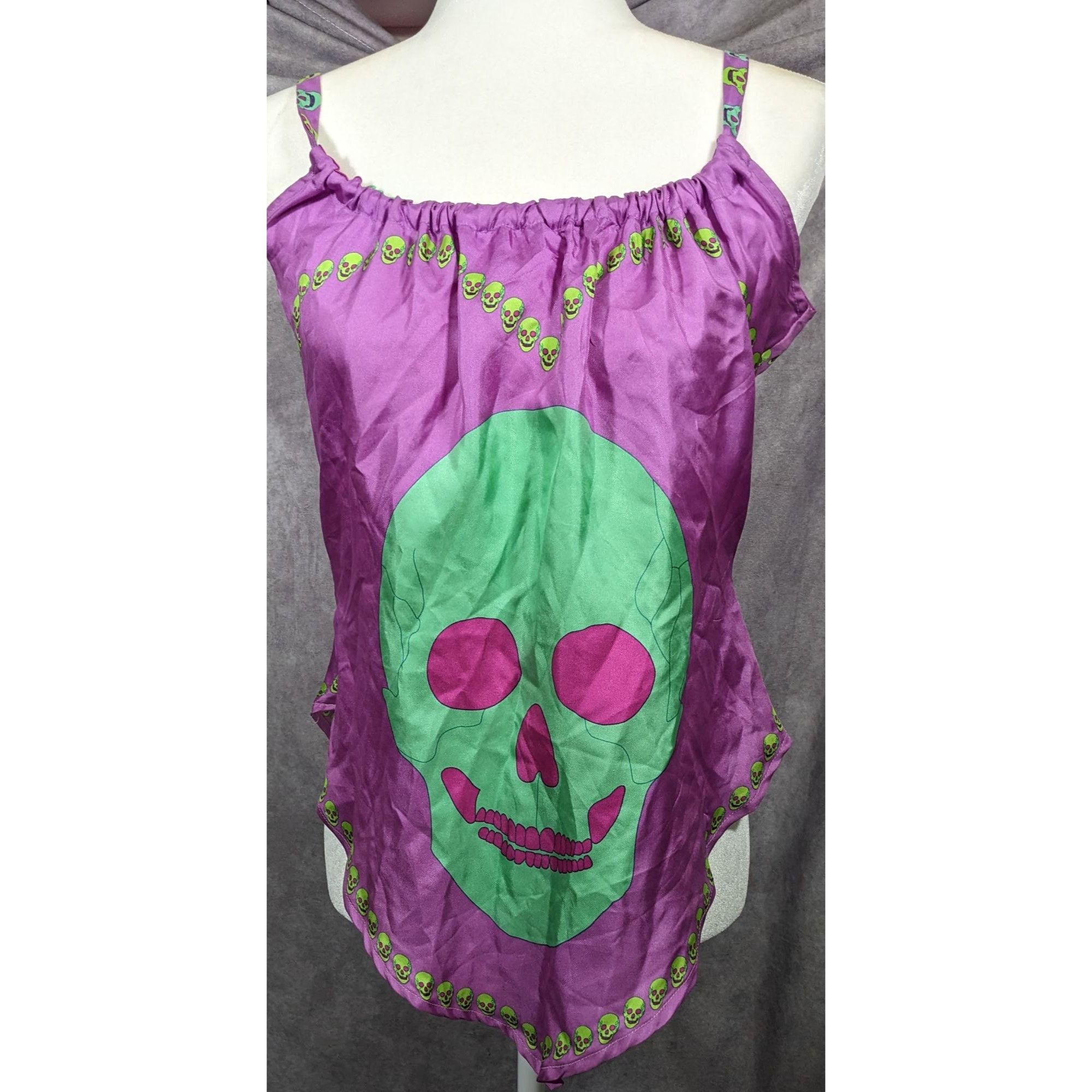 Other Charlotte Sparre Gothic Skeleton Purple And Green Top Size S Size S / US 4 / IT 40 - 5 Thumbnail