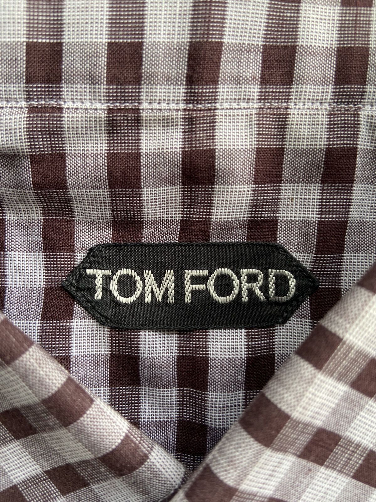 Tom Ford 2000s Tom Ford - Gingham Button Up Shirt “Retail $500+” Size US XL / EU 56 / 4 - 4 Thumbnail
