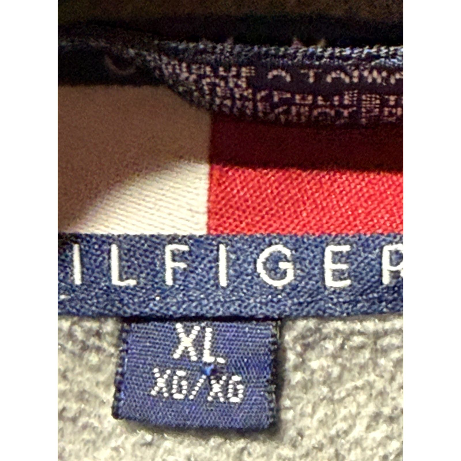 Tommy Hilfiger VINTAGE Tommy Hilfiger Spellout 1/4 Zip Fleece Pullover XL Gray 90s Men’s Size US XL / EU 56 / 4 - 4 Thumbnail
