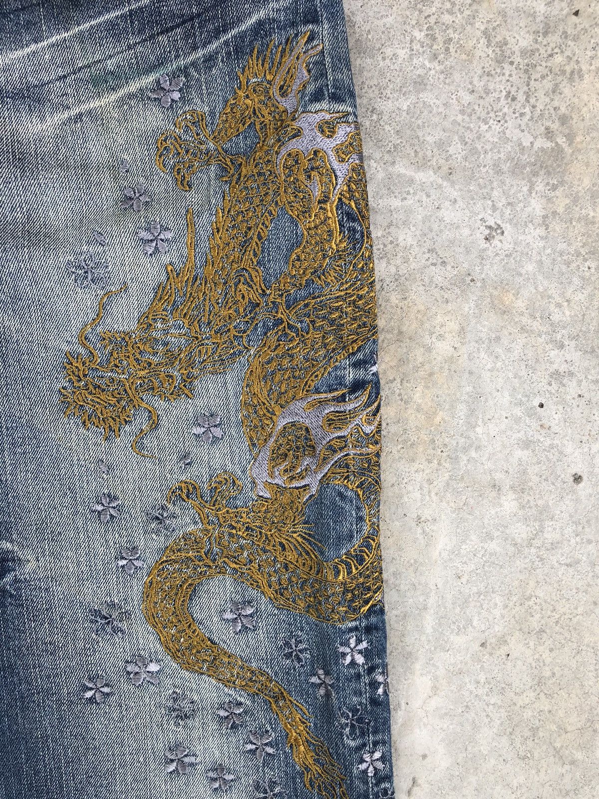 Japanese Brand Japanese Buden Dragon Embroidered Jeans Distressed Size US 32 / EU 48 - 14 Thumbnail