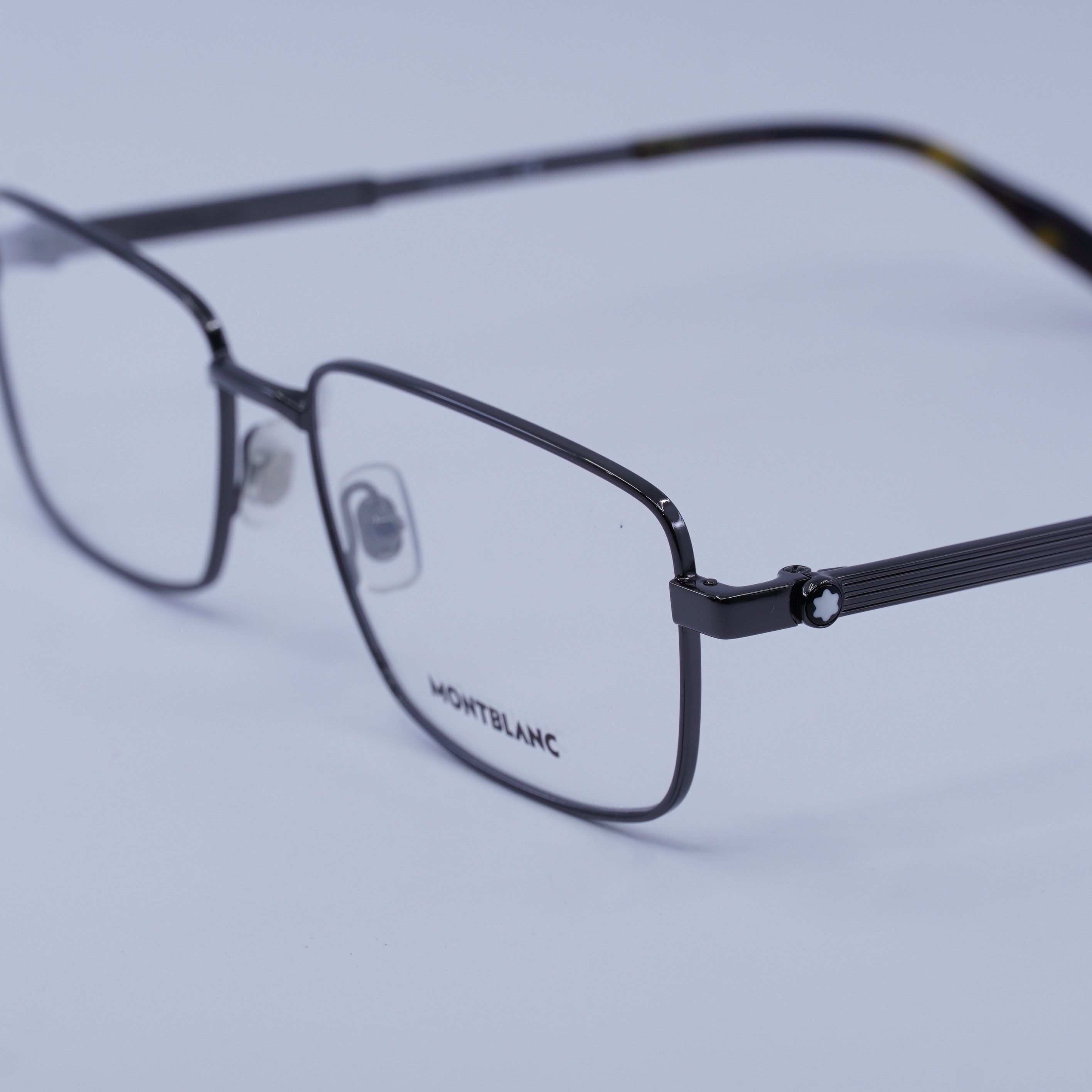 Montblanc Montblanc MB0029O 006 Eyeglasses Ruthenium 58mm Rectangle Size ONE SIZE - 2 Thumbnail