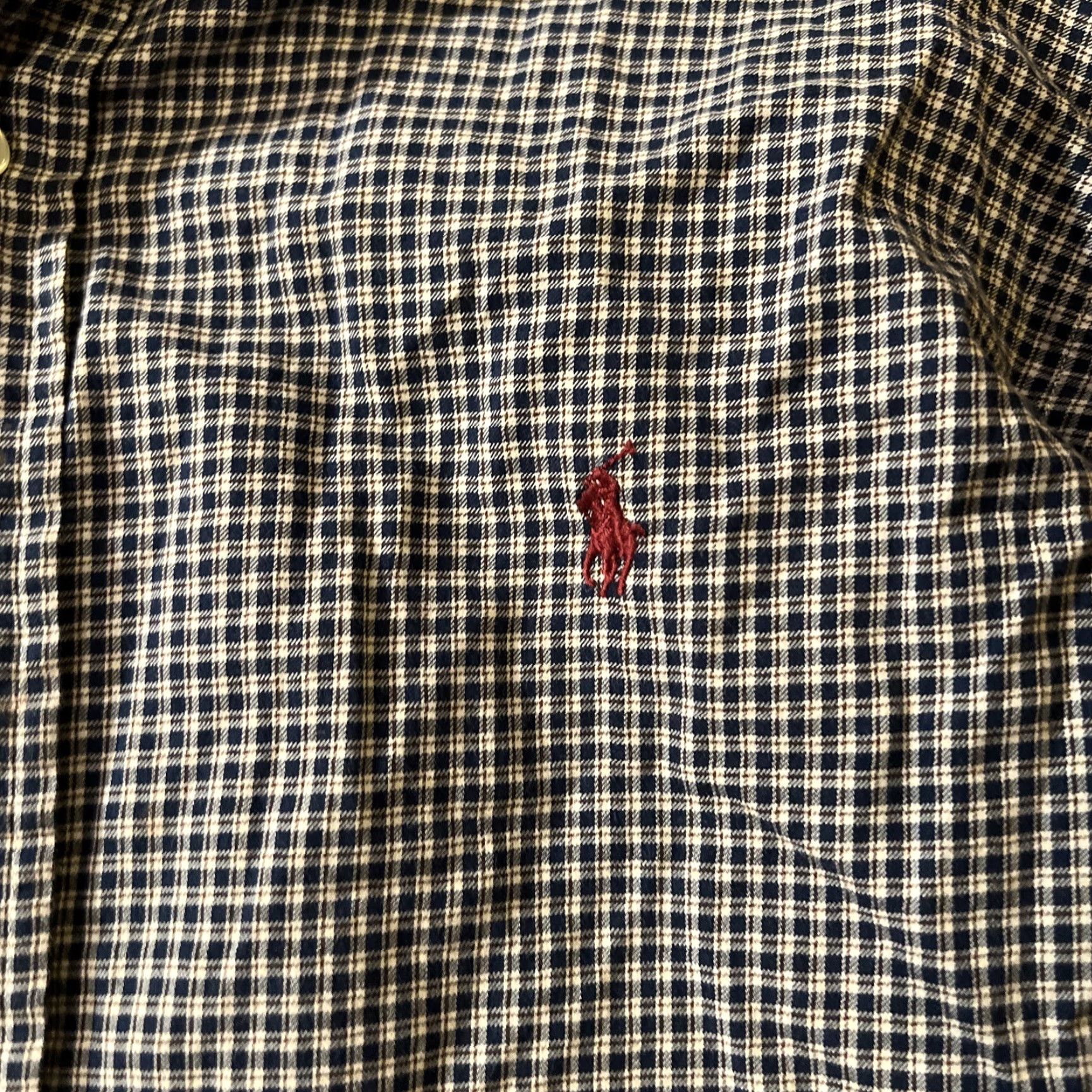 Polo Ralph Lauren Vintage Ralph Lauren Men’s Button-Up Shirt L Blue and Green Plaid Classic Fit Retro 90s Size US L / EU 52-54 / 3 - 4 Thumbnail