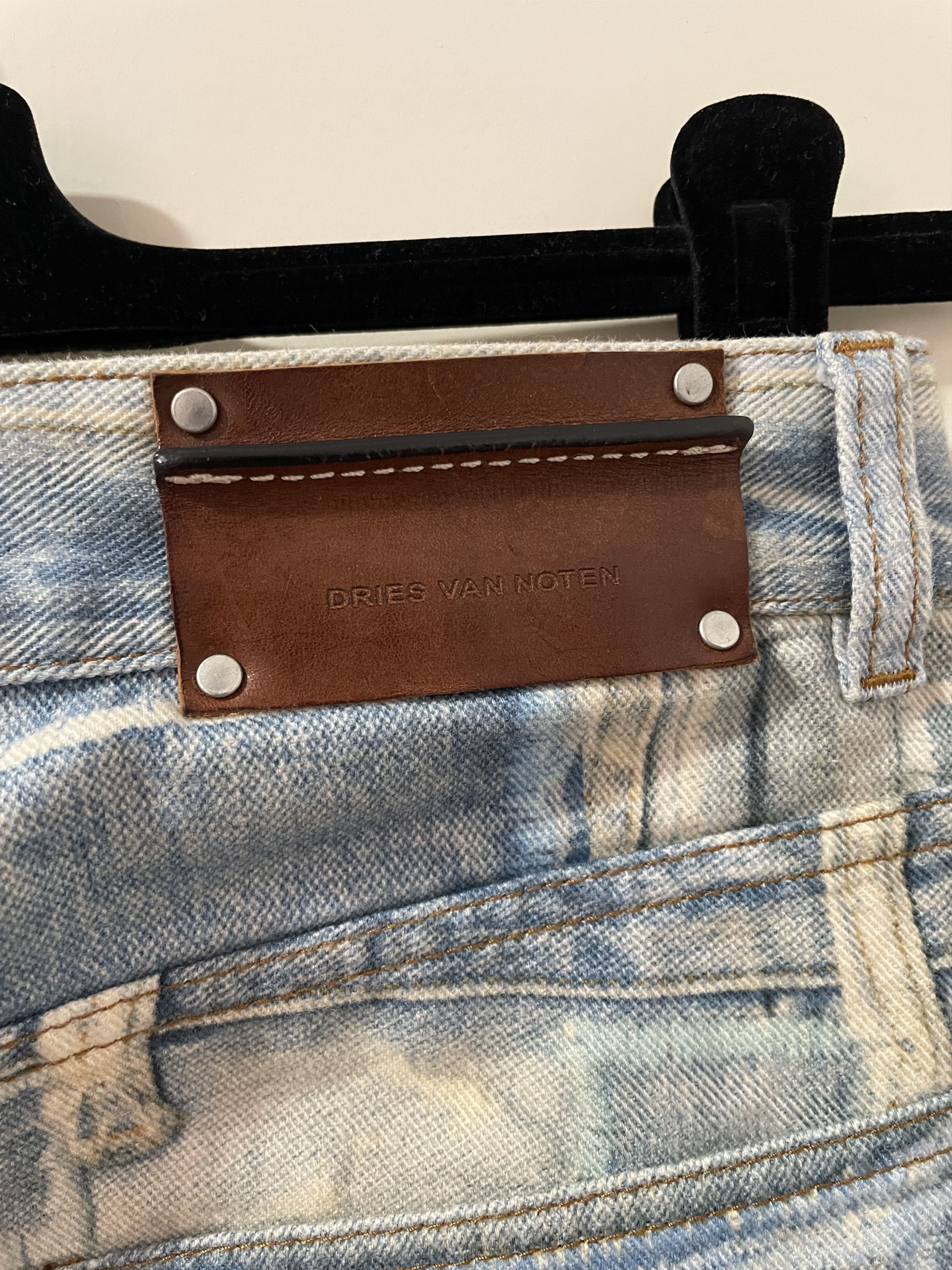 Dries Van Noten SS 17 Dries Van Noten "Pender" Light Blue Patchwork Jeans Size US 32 / EU 48 - 9 Thumbnail