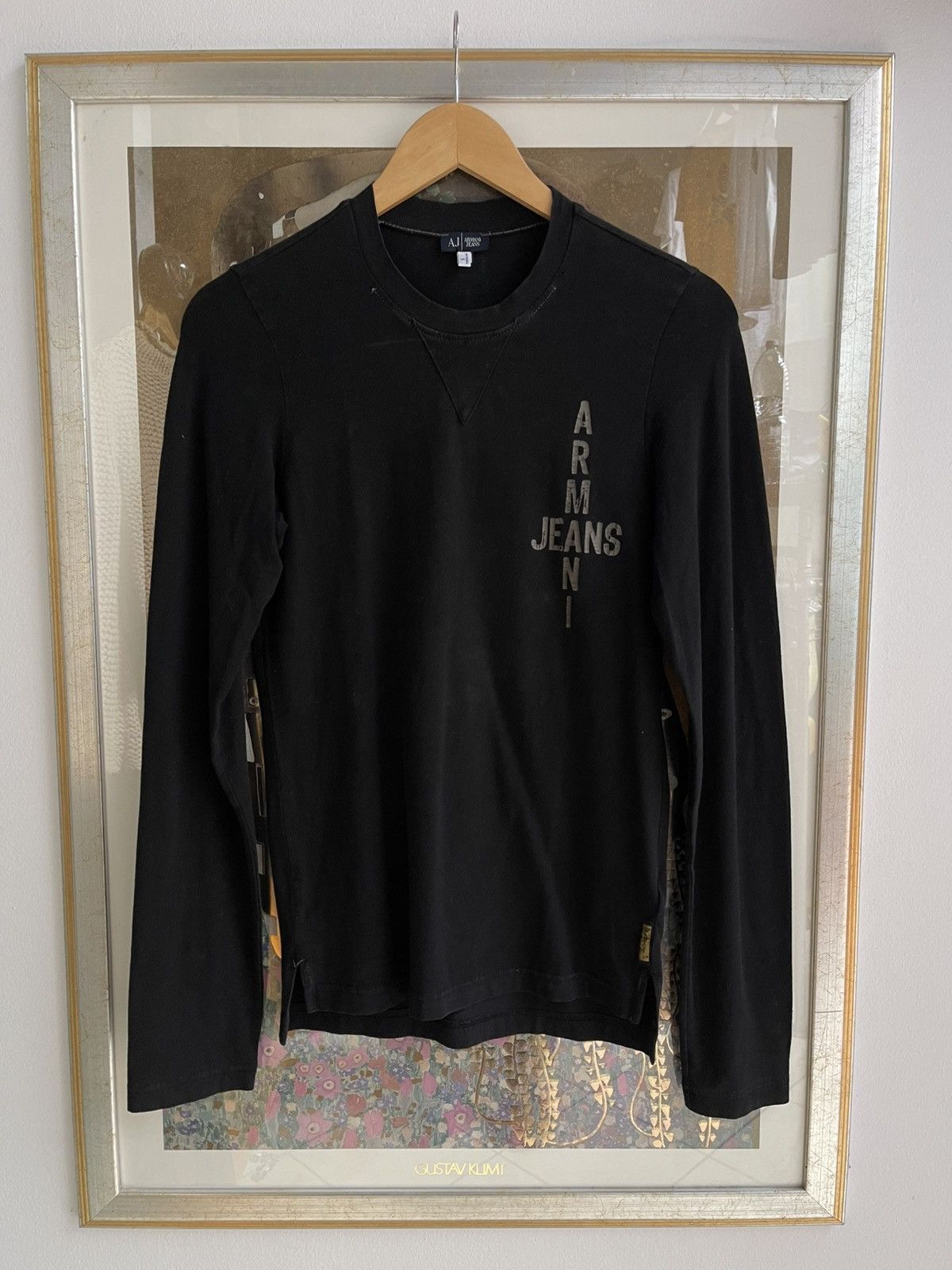 Giorgio Armani Vintage Armani Jeans Long Sleeve Crossword Shirt Size US S / EU 44-46 / 1 - 1 Thumbnail