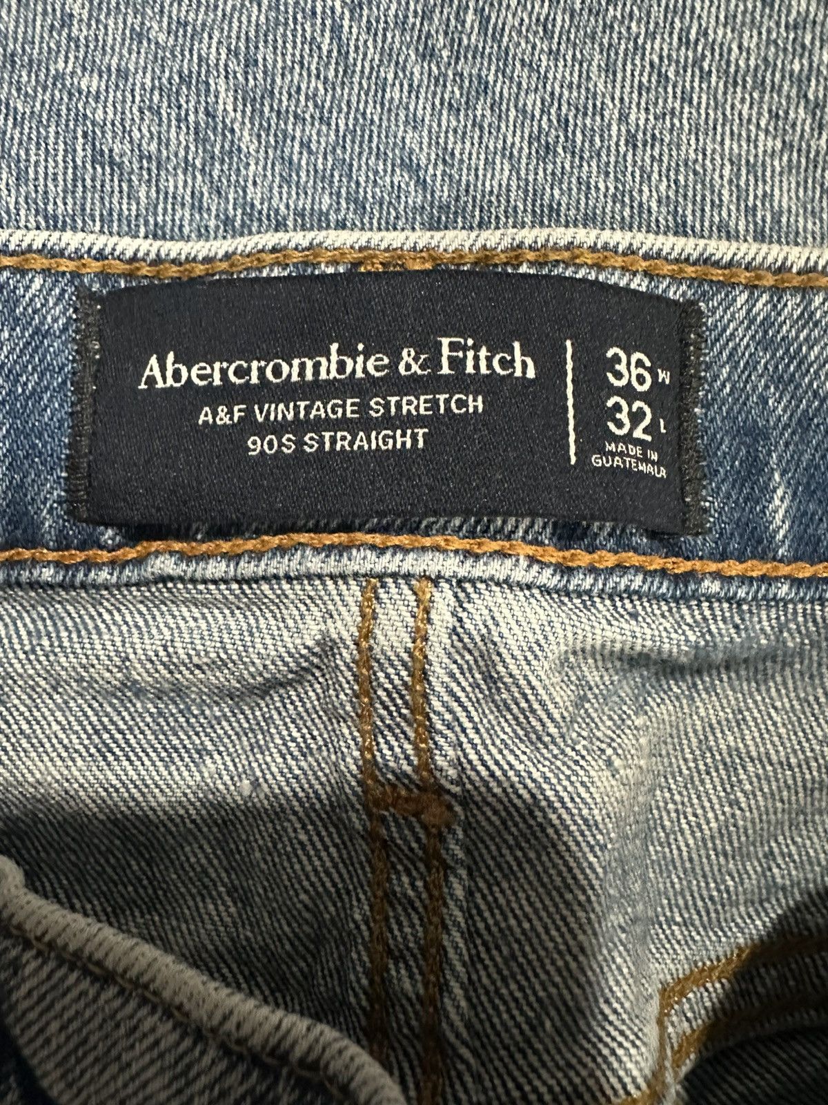 Abercrombie & Fitch A&F VINTAGE STRETCH DENIM 90'S STRAIGHT JEAN Size US 36 / EU 52 - 3 Thumbnail