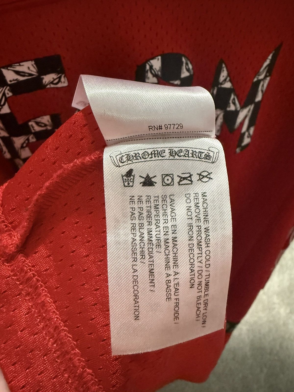 Chrome Hearts Chrome Hearts Red Mesh Longsleeve Jersey Size US XL / EU 56 / 4 - 4 Thumbnail