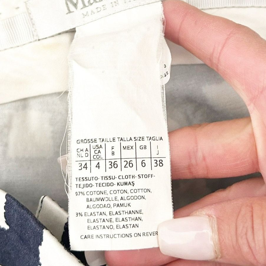 Other MaxMara Blue White Plaid Pants Sz 4 Size 27" / US 4 / IT 40 - 2 Thumbnail