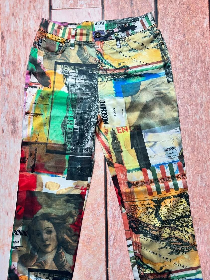 Moschino Moschino pants 1990s jeans Moschino print collector Size 30" / US 8 / IT 44 - 4 Thumbnail