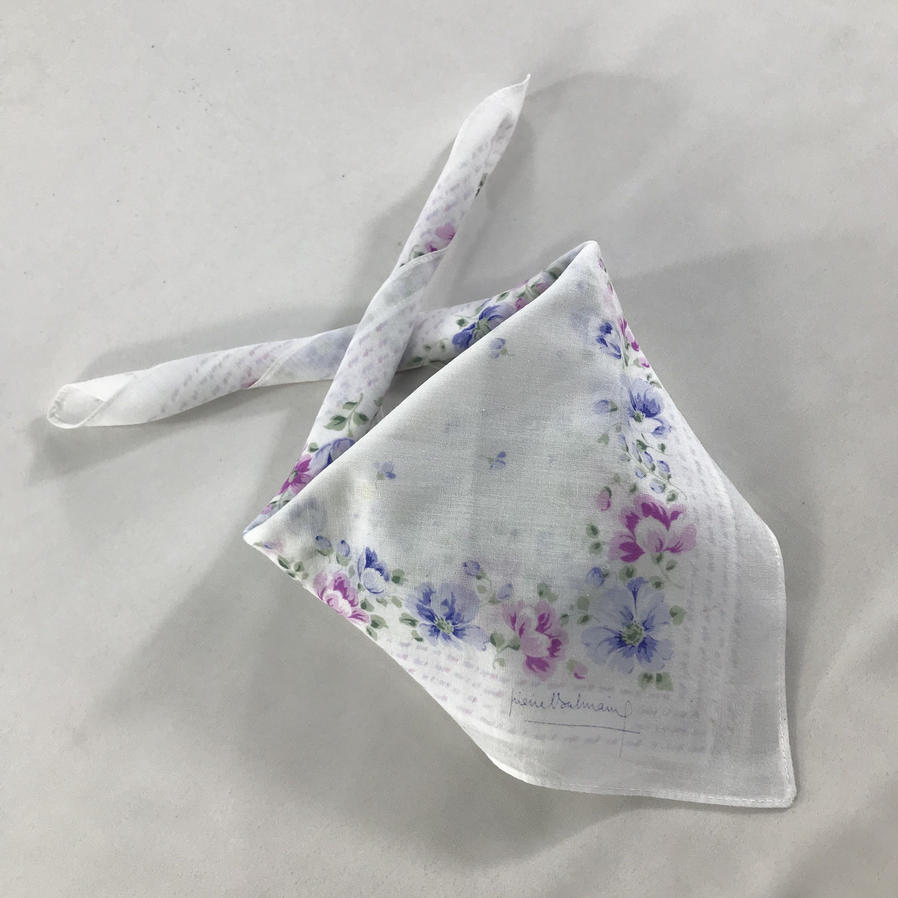 Pierre Balmain × Vintage Pierre Balmain bandana / Handkerchief / Neckerchief - S1876 Size ONE SIZE - 4 Thumbnail