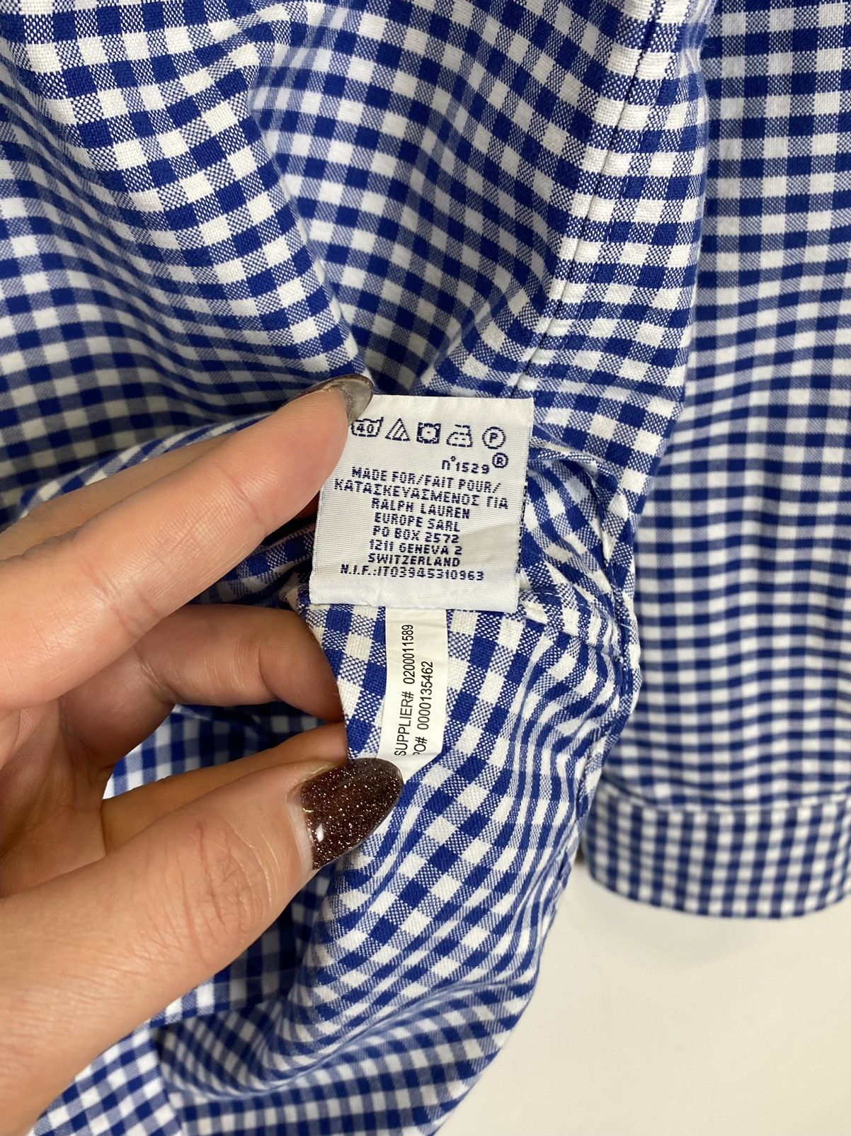 Polo Ralph Lauren Polo Ralph Lauren Slim Fit Shirt Buttons-Up Checkered Blue Size US S / EU 44-46 / 1 - 7 Thumbnail