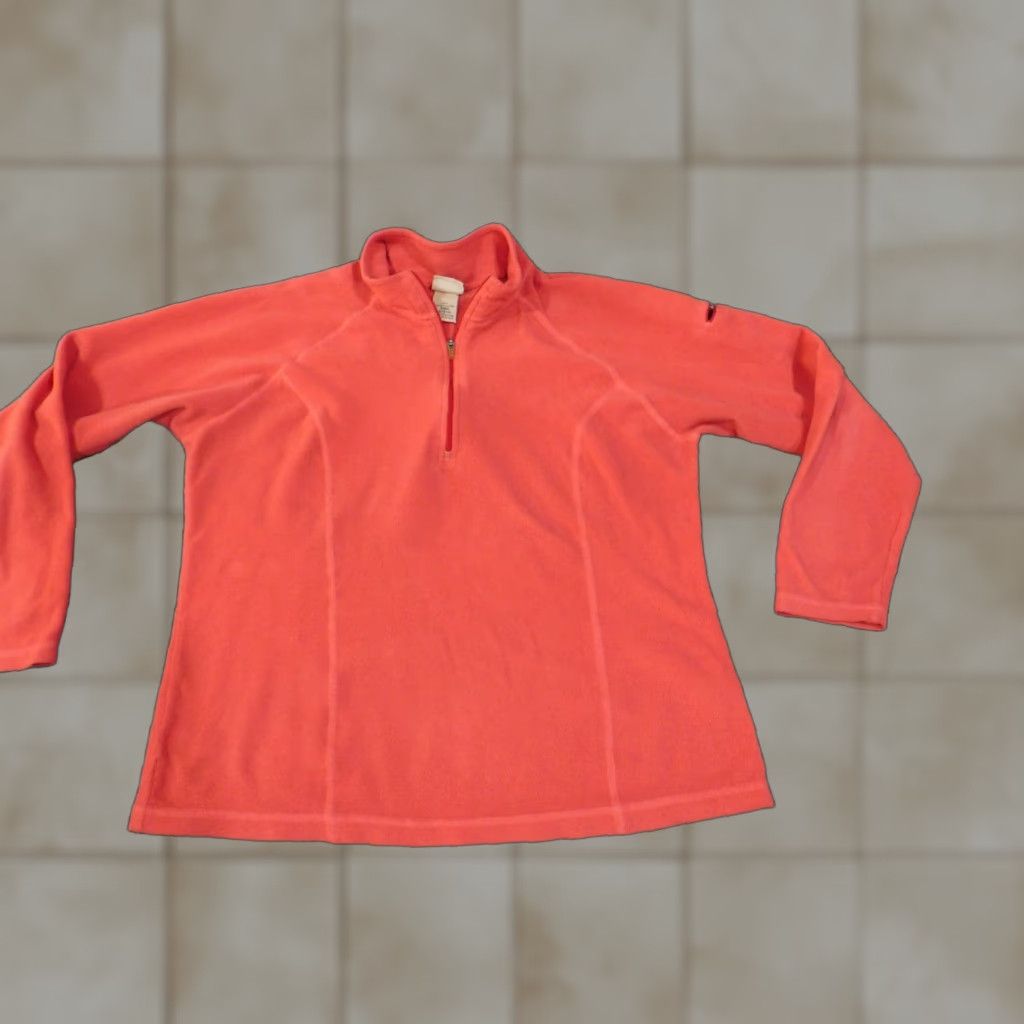 Vintage L.L. Bean Womens Sweater Fleece Small Pink 1/4 Zip Pullover Raglan Sleeves Retro Vintage No Size S / US 4 / IT 40 - 1 Thumbnail