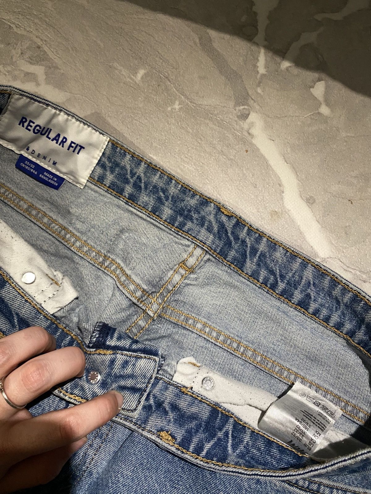 Vintage Crazy Washed Lightblue Rare Avan Destroyed Wide Leg / Y2K Size US 33 - 9 Thumbnail
