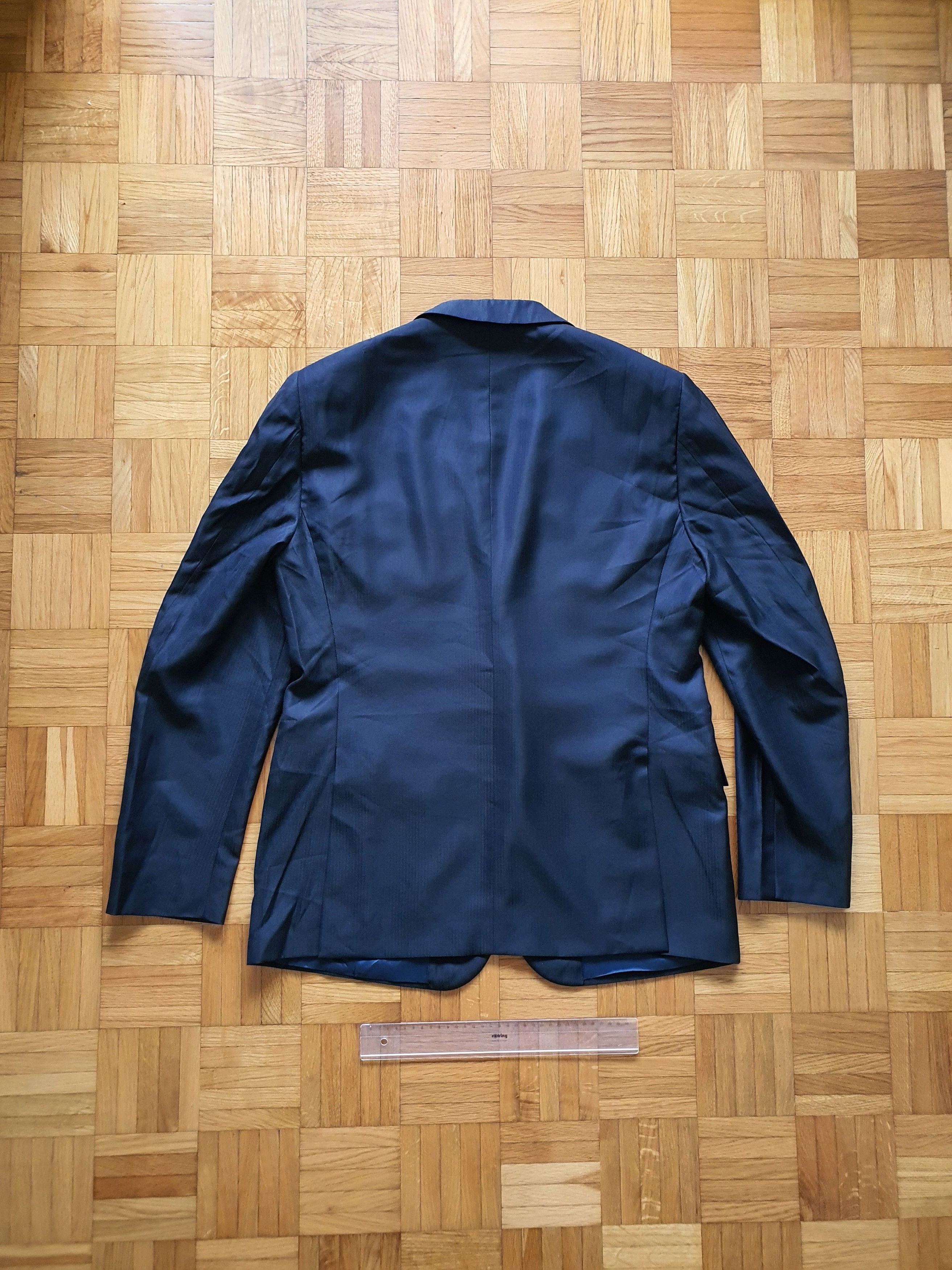 Corneliani ''CC'' Blazer Sports Coat Jacket - Navy, Micro Herringbone Size 44R - 2 Thumbnail