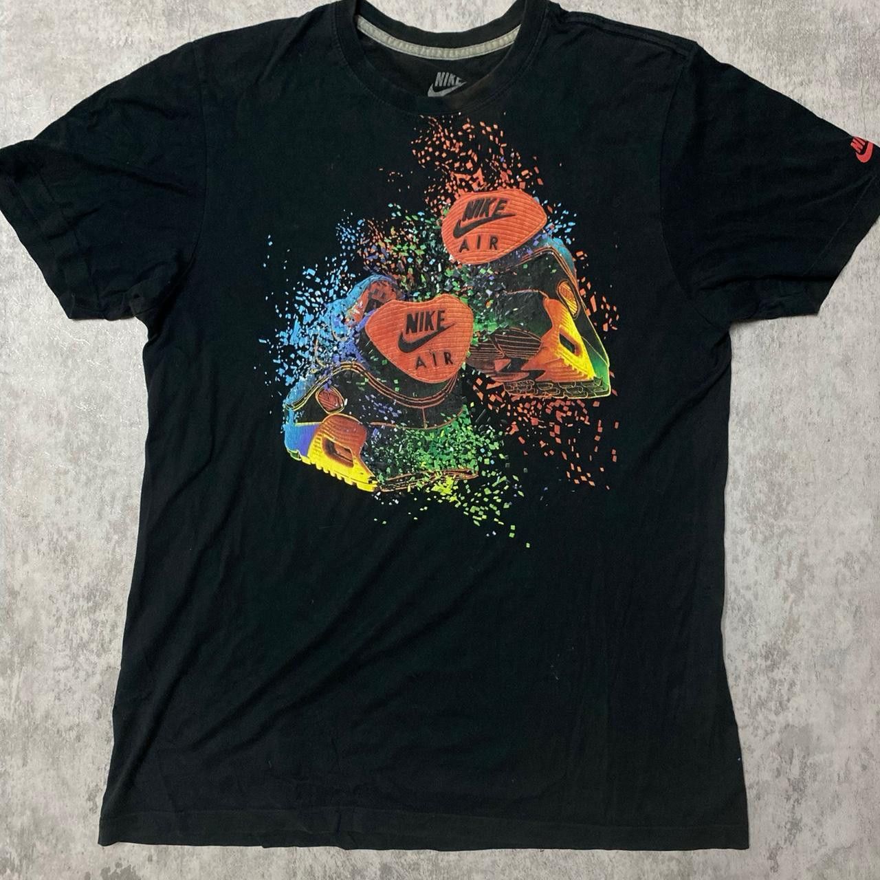 Nike Nike black and multi-coloured sportswear tee nike Size US L / EU 52-54 / 3 - 1 Thumbnail