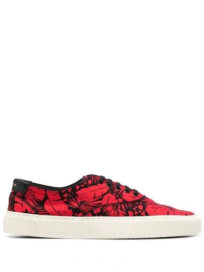 o1bcso1str1124 Venice Lace Up Sneakers in Red/Black