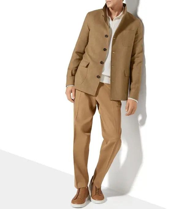 Ermenegildo Zegna o1s1rm0225 R776C50A Jacket in Brown Size US XL / EU 56 / 4 - 5 Thumbnail
