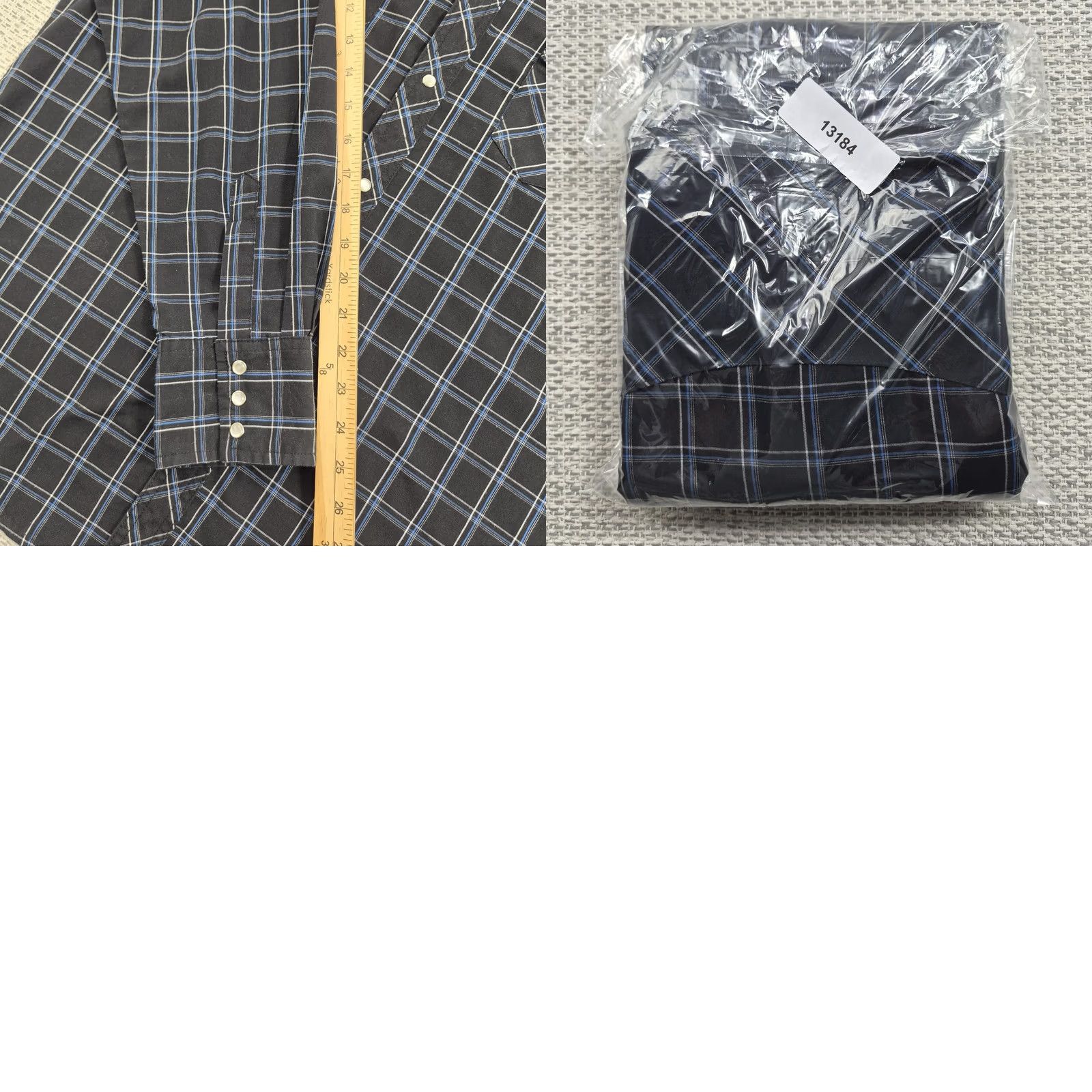 Wrangler Wrangler Wrancher Snap Shirt Mens Large Plaid Long Sleeve Western Cowboy Rodeo Shirt Size US L / EU 52-54 / 3 - 9 Thumbnail