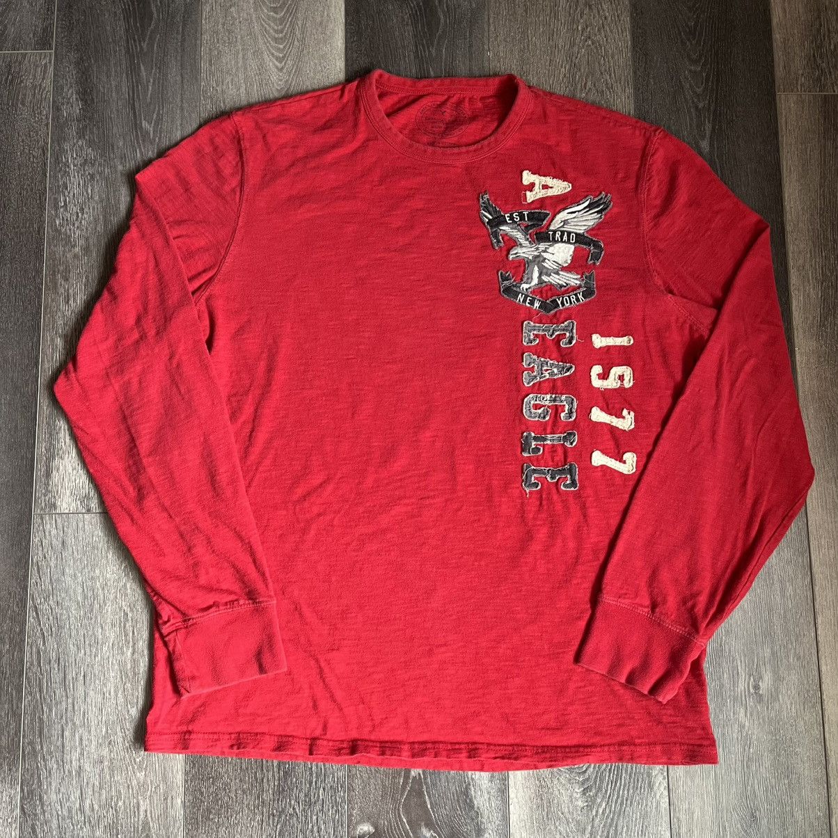 American Eagle Outfitters Vintage American Eagle Outfitters New York Longsleeve Tee Size US XL / EU 56 / 4 - 1 Thumbnail