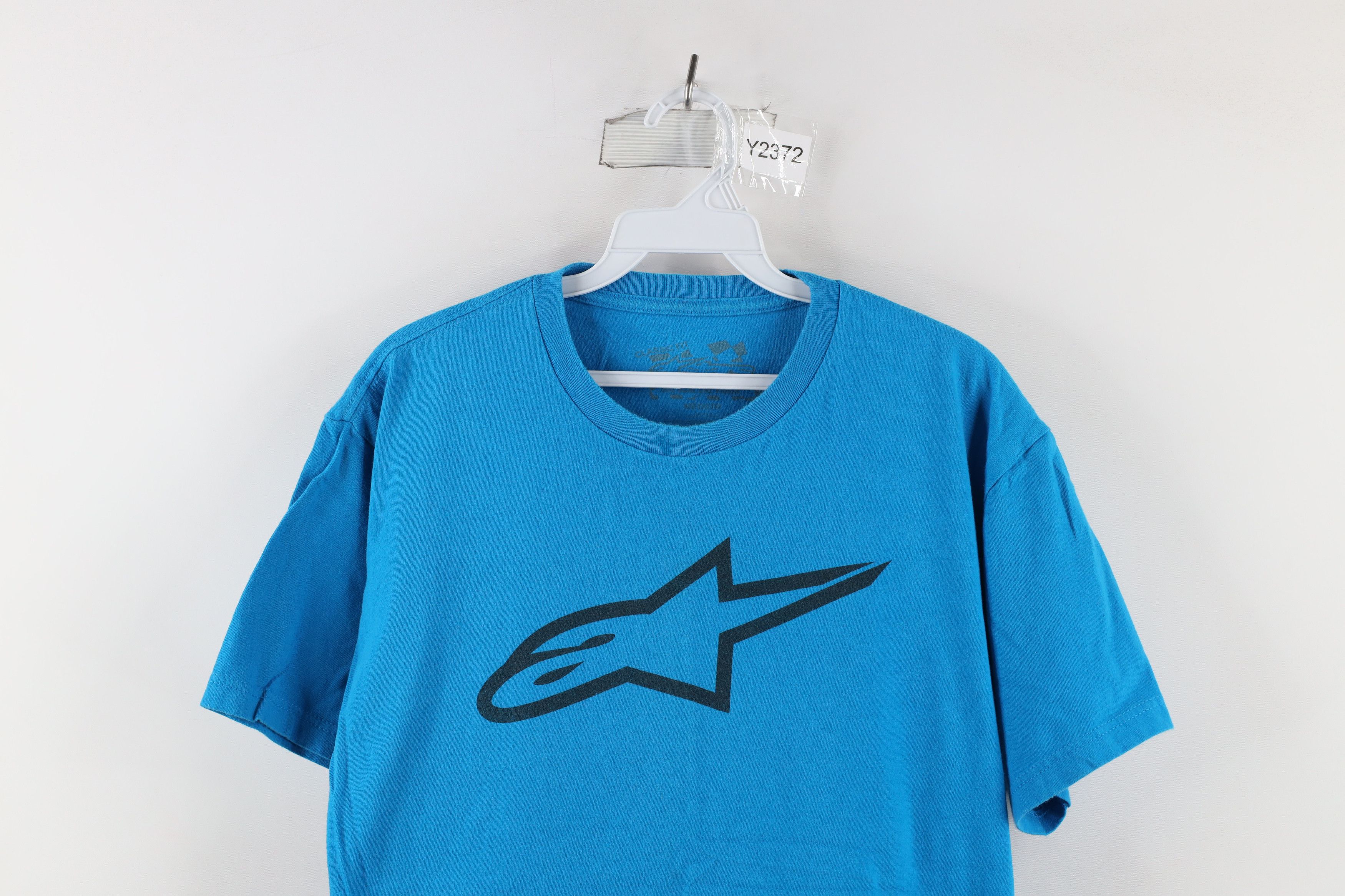 Alpinestars × Vintage Vintage Alpinestars Racing Logo Short Sleeve T-Shirt Blue Size US M / EU 48-50 / 2 - 2 Thumbnail