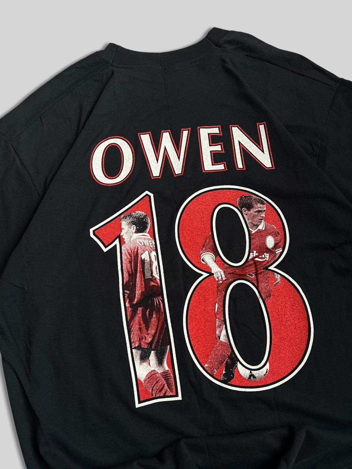 Vintage 90s Vintage Liverpool England Tee Michael Owen Soccer Size US XL / EU 56 / 4 - 6 Thumbnail