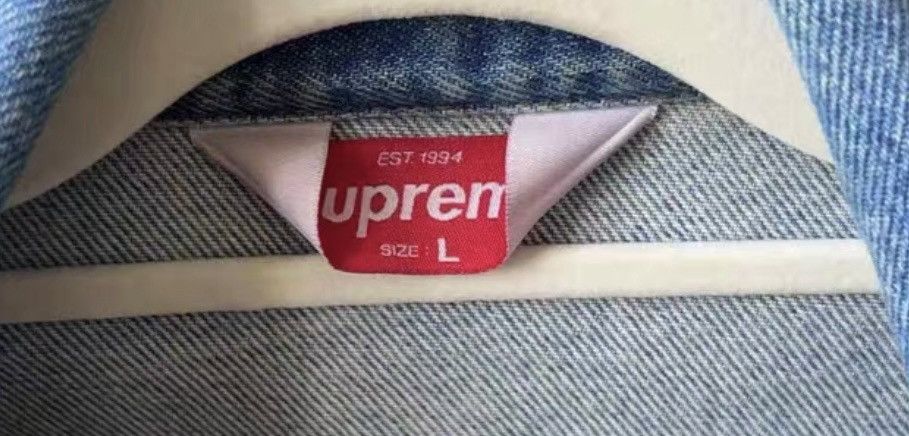 Supreme Supreme new york painted trucker jacket blue Size US L / EU 52-54 / 3 - 3 Thumbnail