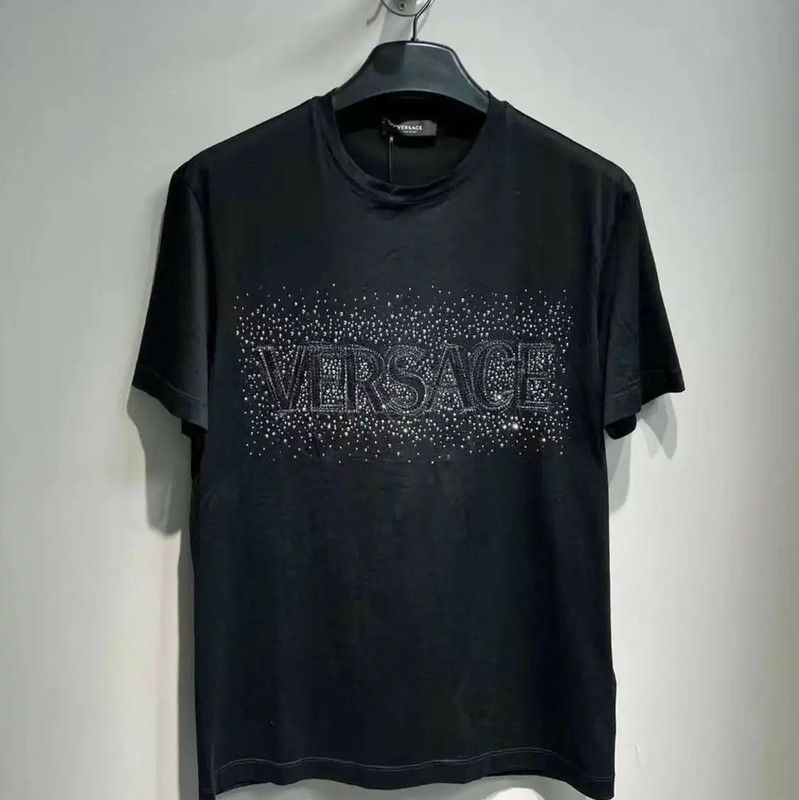 Versace Versace Black Logo Short Sleeve T-Shirt 0089 Size US S / EU 44-46 / 1 - 1 Thumbnail