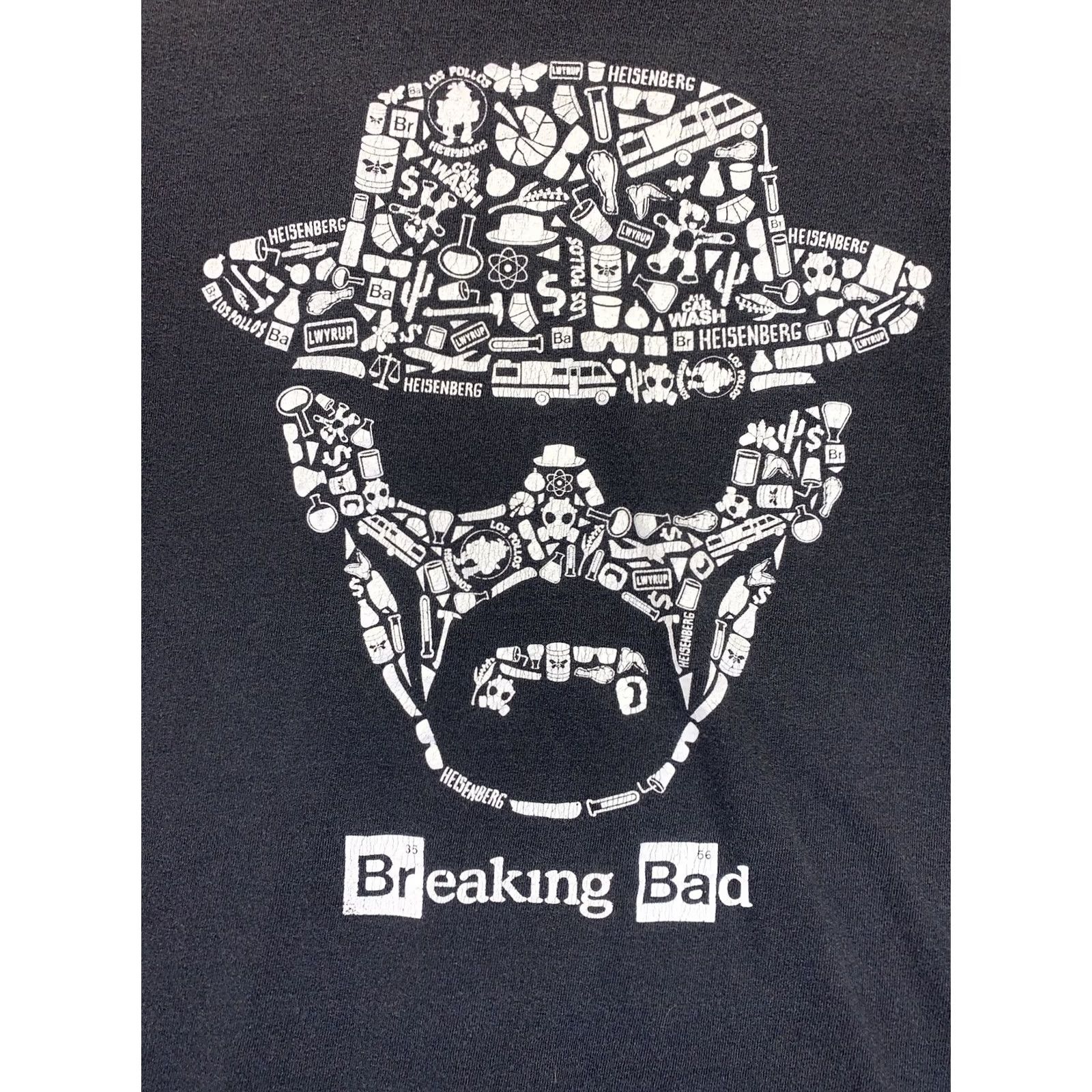 Vintage Breaking Bad T Shirt Black 2014 Distressed Graphic Adult Large-10344 Mens Short Sleeve Cotton Blend Casual Tee Size US L / EU 52-54 / 3 - 2 Thumbnail