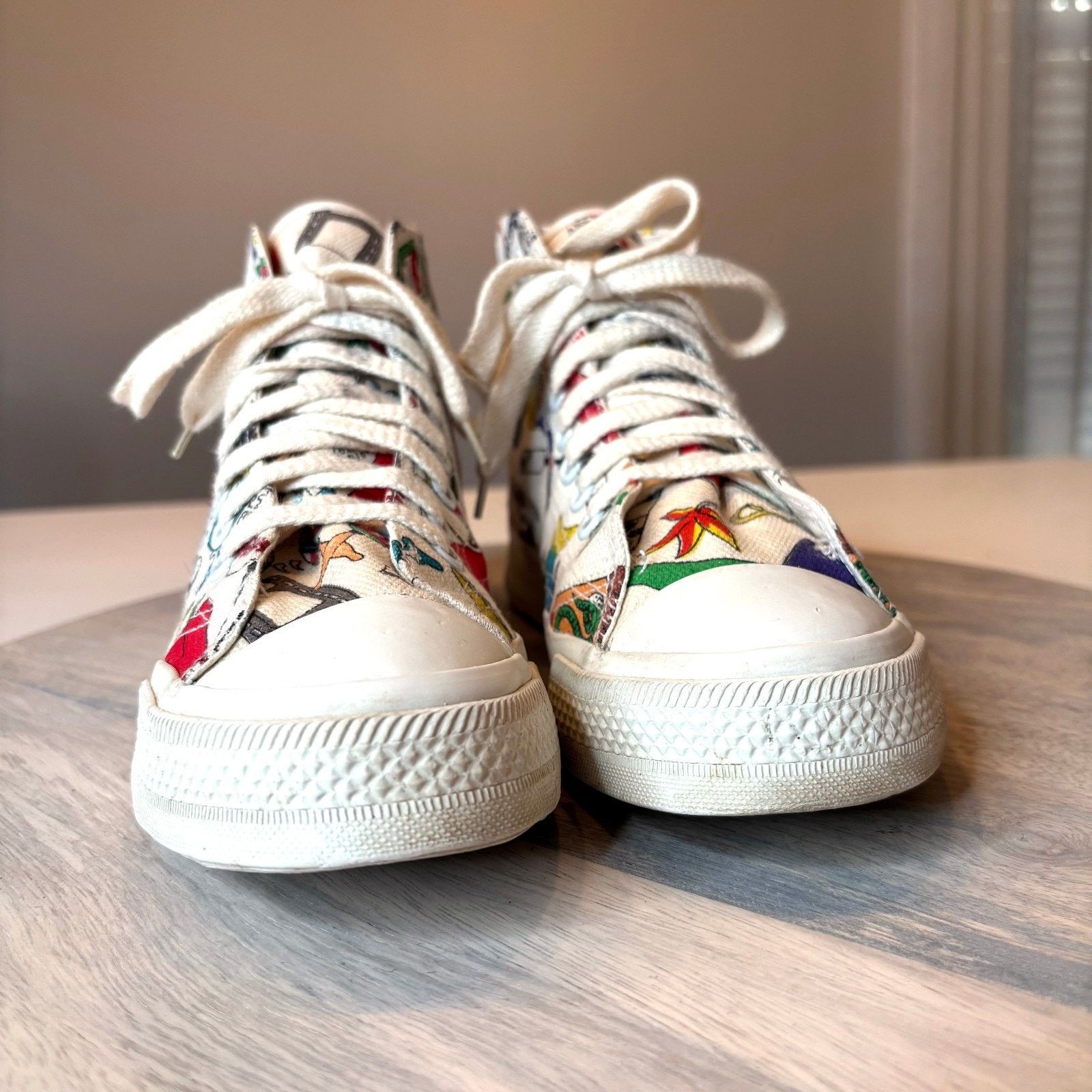 Nicole Miller Vintage Nicole Miller Pop Art High Top Sneakers Women's 6.5 Size US 6.5 / IT 36.5 - 5 Thumbnail