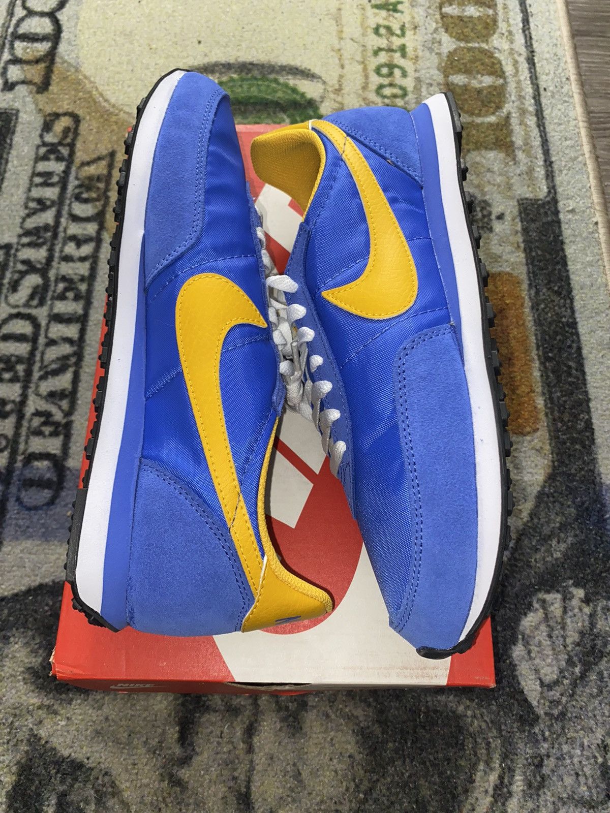 Nike Nike Waffle Trainer 2 Medium Blue University Gold Size US 8 / EU 41 - 1 Thumbnail