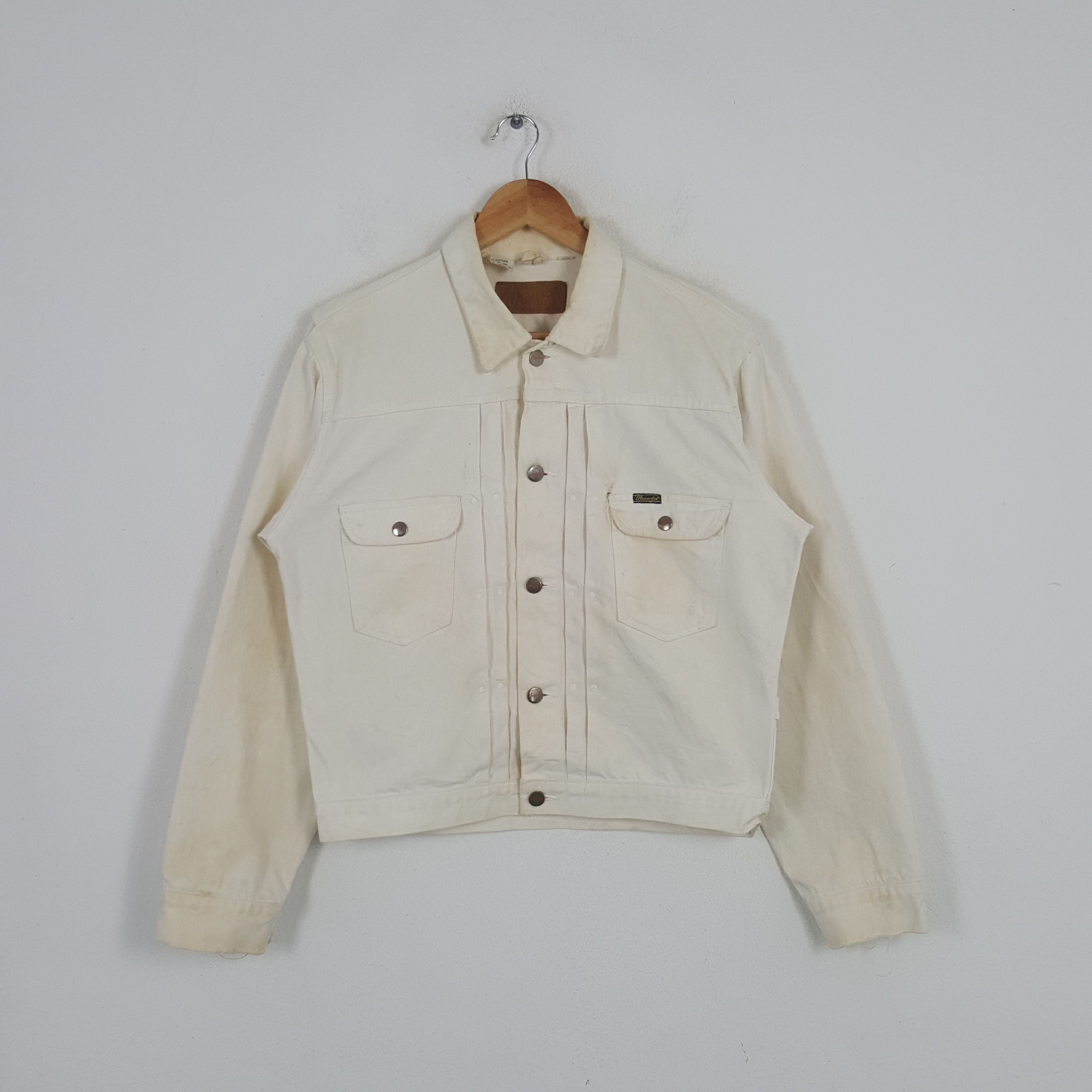 Vintage × Wrangler Vintage Wrangler Japanese Style Denim Bikers Jacket Size US M / EU 48-50 / 2 - 1 Thumbnail