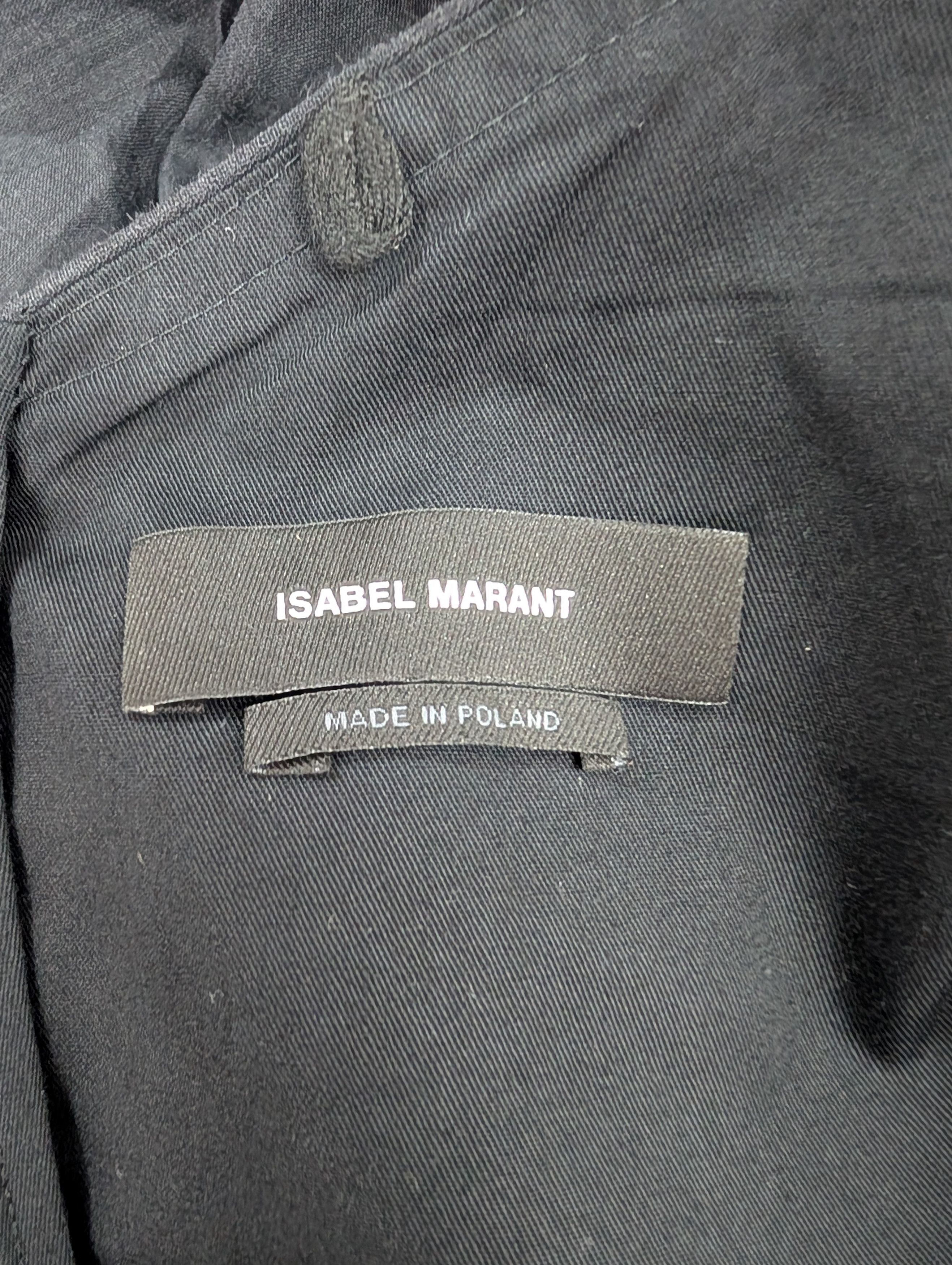 Isabel Marant Isabel Marant Black Blouse With Puffed Shoulders Size XS / US 0-2 / IT 36-38 - 6 Thumbnail