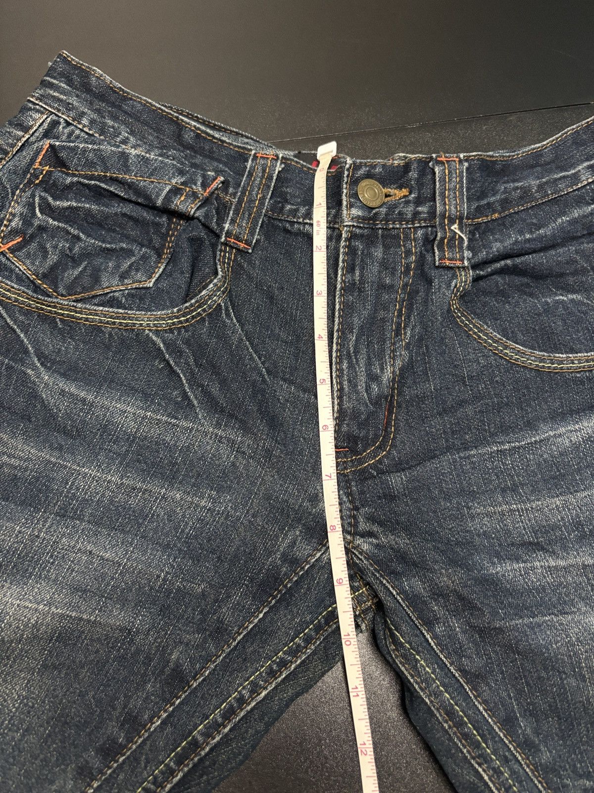 Japanese Brand Jack Serika Embroidery Wide Flare Denim Jeans Size 31" - 11 Thumbnail