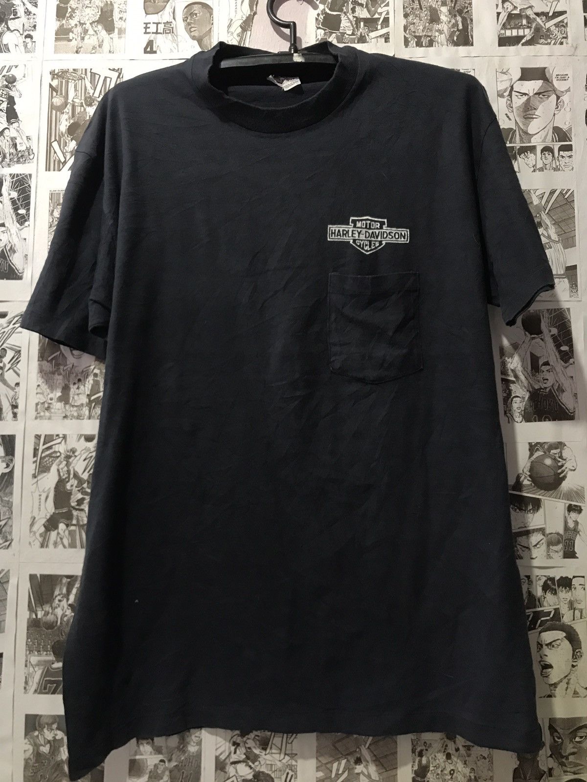 Harley Davidson × Vintage Harley-Davidson Morehead,Nevada vintage Pocket T-shirt Size US XL / EU 56 / 4 - 2 Thumbnail