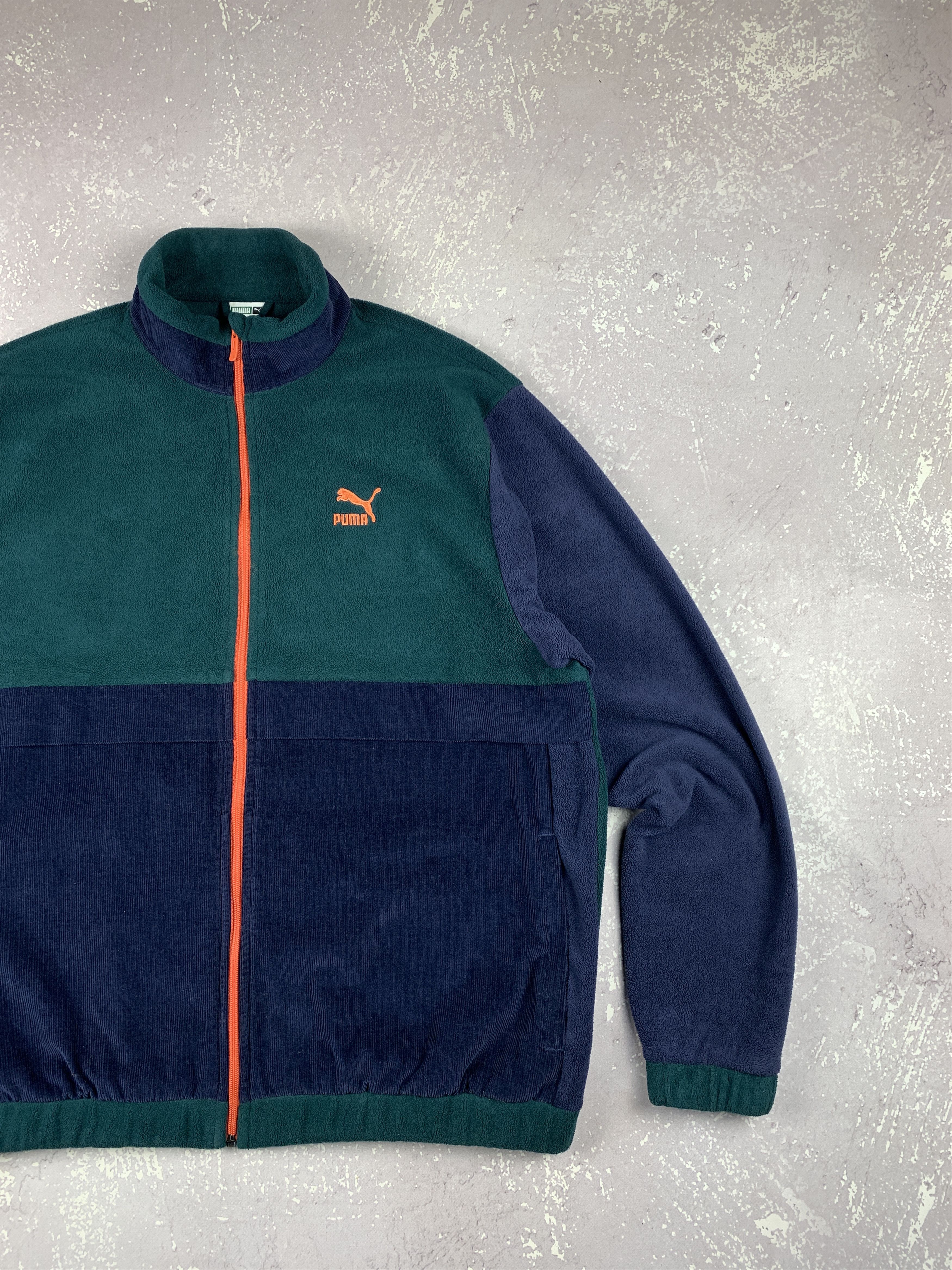 Puma Puma Corduroy/Fleece Full Zip Sherpa Jacket Size US XL / EU 56 / 4 - 2 Thumbnail