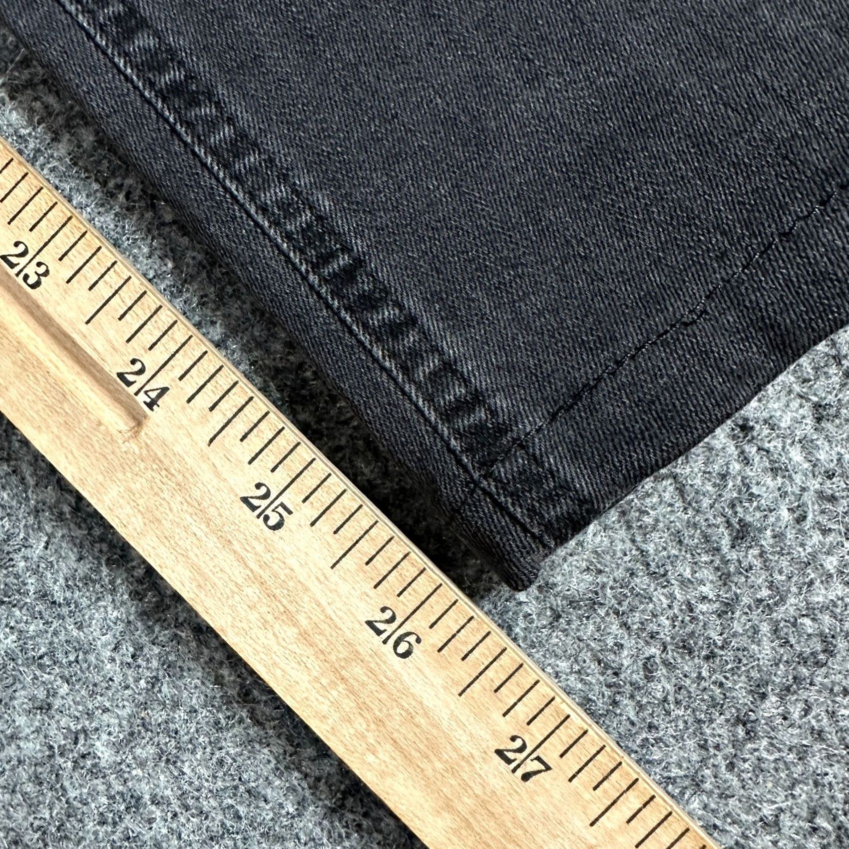 Vintage ACNE Jeans Women's 26 x 26 Black Ankle Zip Fly Denim Cotton Regular Jeans Women's 26" Inseam Ankle Zip Black Size 26" / US 2 / IT 38 - 3 Thumbnail