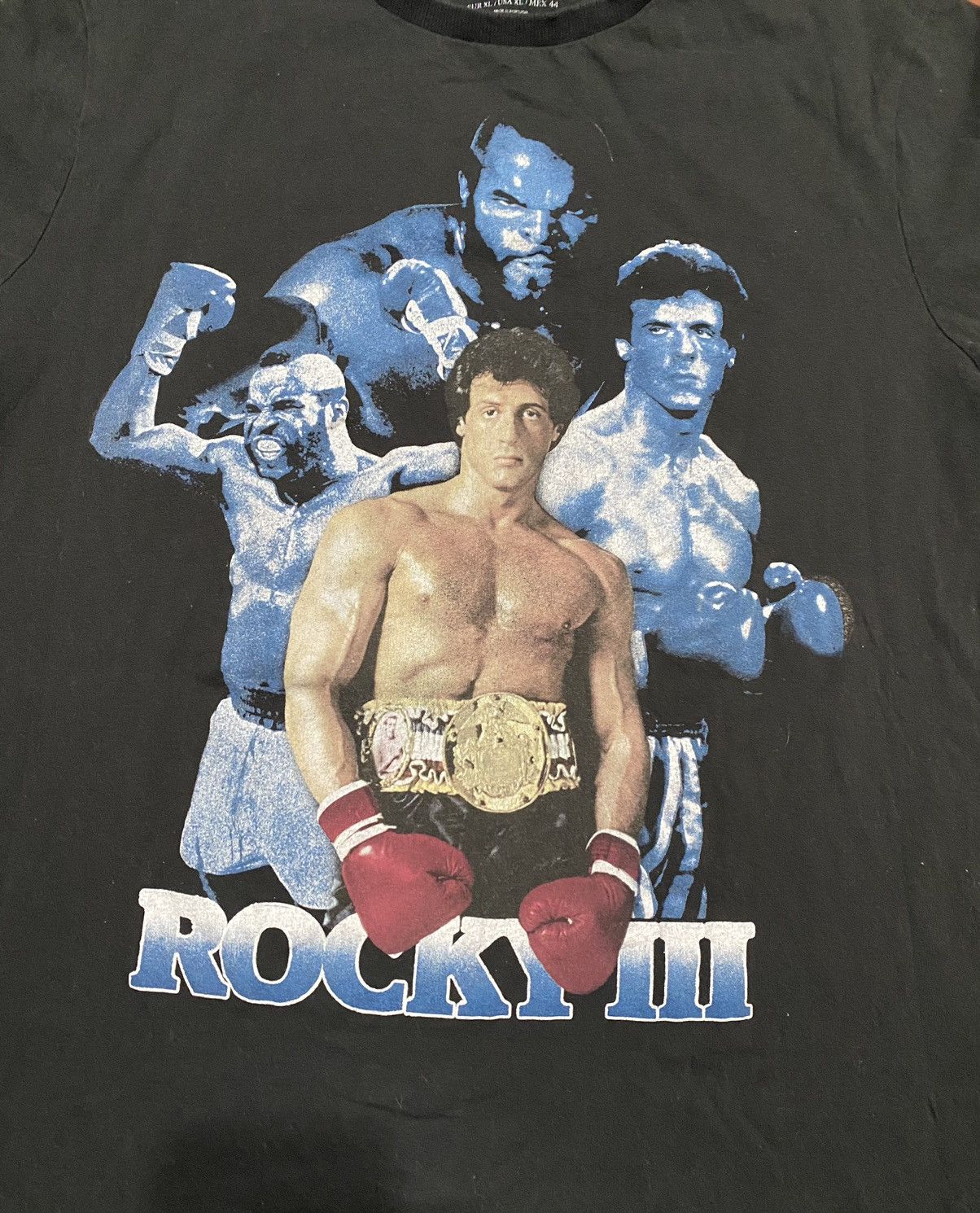 Zara Vintage Rocky 3 Movie T-Shirt Y2K Size US XL / EU 56 / 4 - 2 Thumbnail