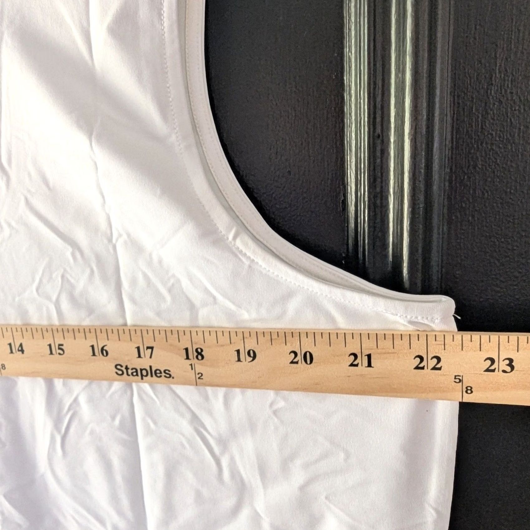 Vintage Susan Graver Essentials Camisole Tank Top Womens 2X Lace Trim V-Neck White Plus Size Tank Top Womens 2X Size XXL / US 16-18 / IT 52-54 - 5 Thumbnail