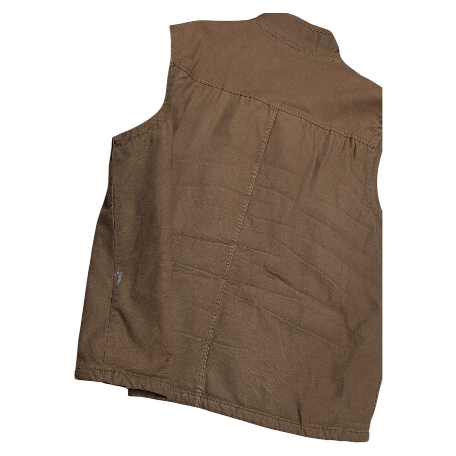 Other OUTDOOR LIFE Sherpa Fleece Lined Canvas Brown Work Vest 2XL Size US XXL / EU 58 / 5 - 6 Thumbnail