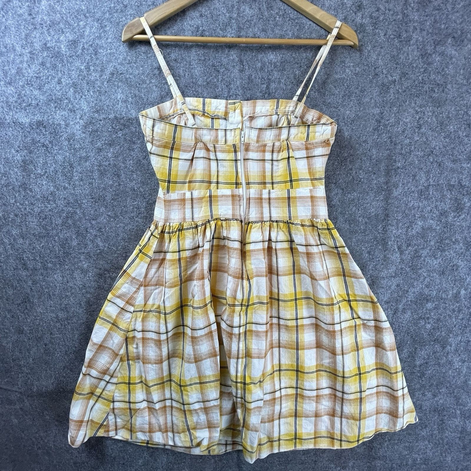 Passport Passport Dress Medium Yellow Plaid Retro Schoolgirl Preppy Size M / US 6-8 / IT 42-44 - 2 Thumbnail