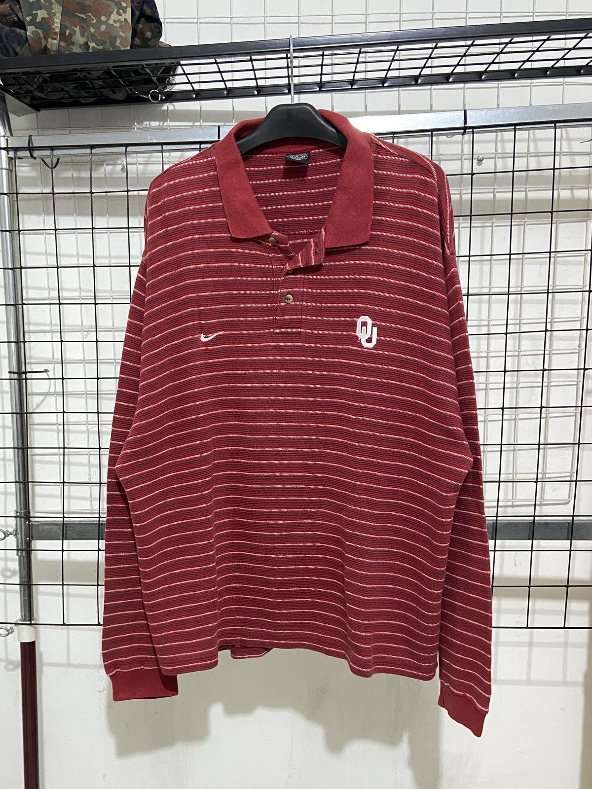 Nike NIKE Team Oklahoma Sooners polo vintage Size US XL / EU 56 / 4 - 1 Thumbnail