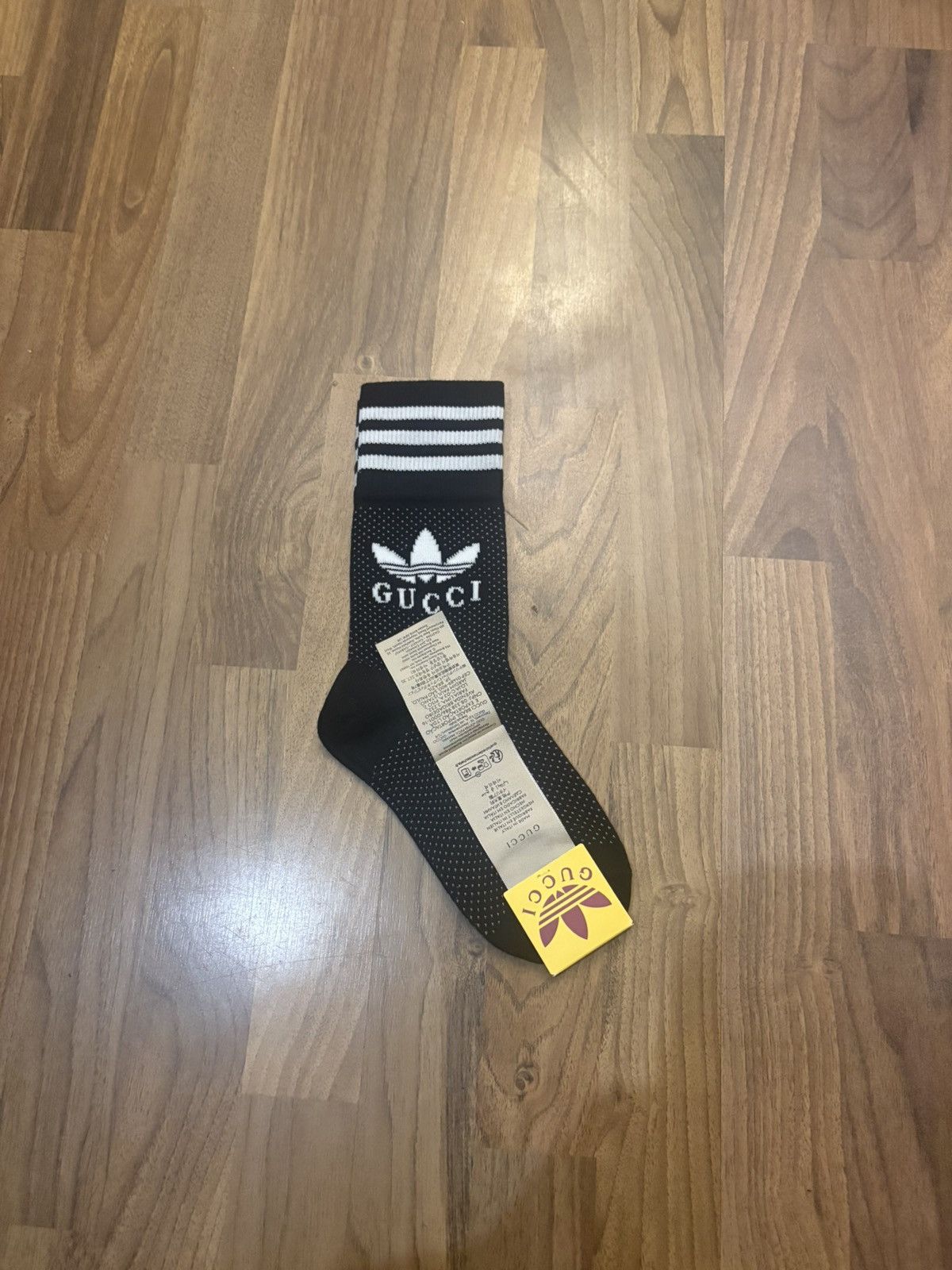 Gucci Adidas x Gucci Pointelle Knit Monogram Socks - Size S - NWT Size ONE SIZE - 1 Thumbnail