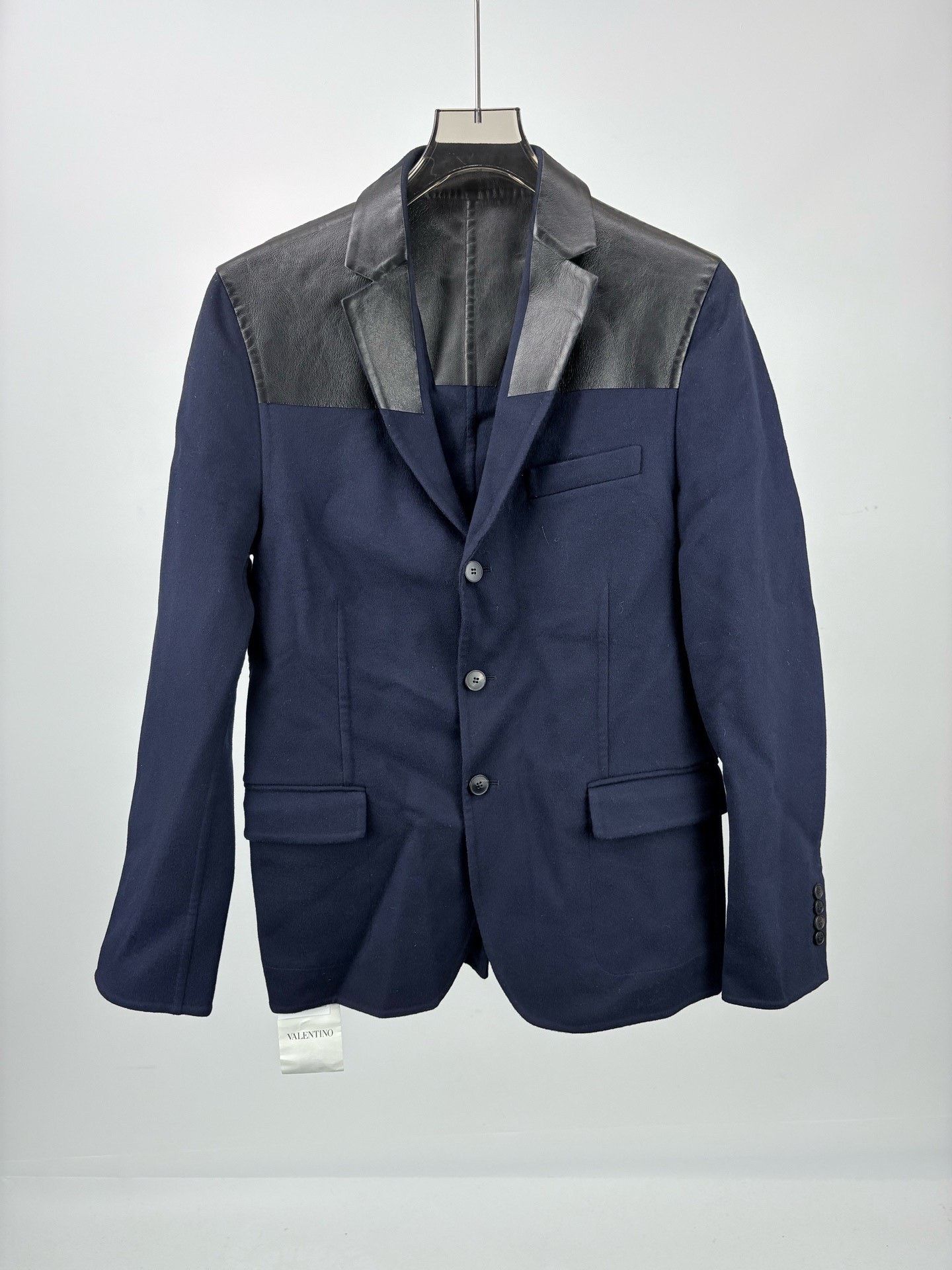 Valentino Valentino Cashmere Leather Panel Coat Size US M / EU 48-50 / 2 - 1 Thumbnail