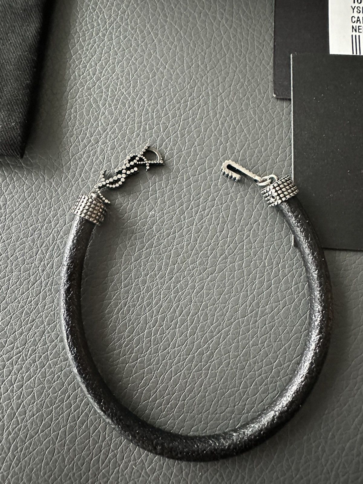 Saint Laurent Paris × Yves Saint Laurent Runway Brand New Saint Laurent Leather Bracelet Unisex Size ONE SIZE - 8 Thumbnail